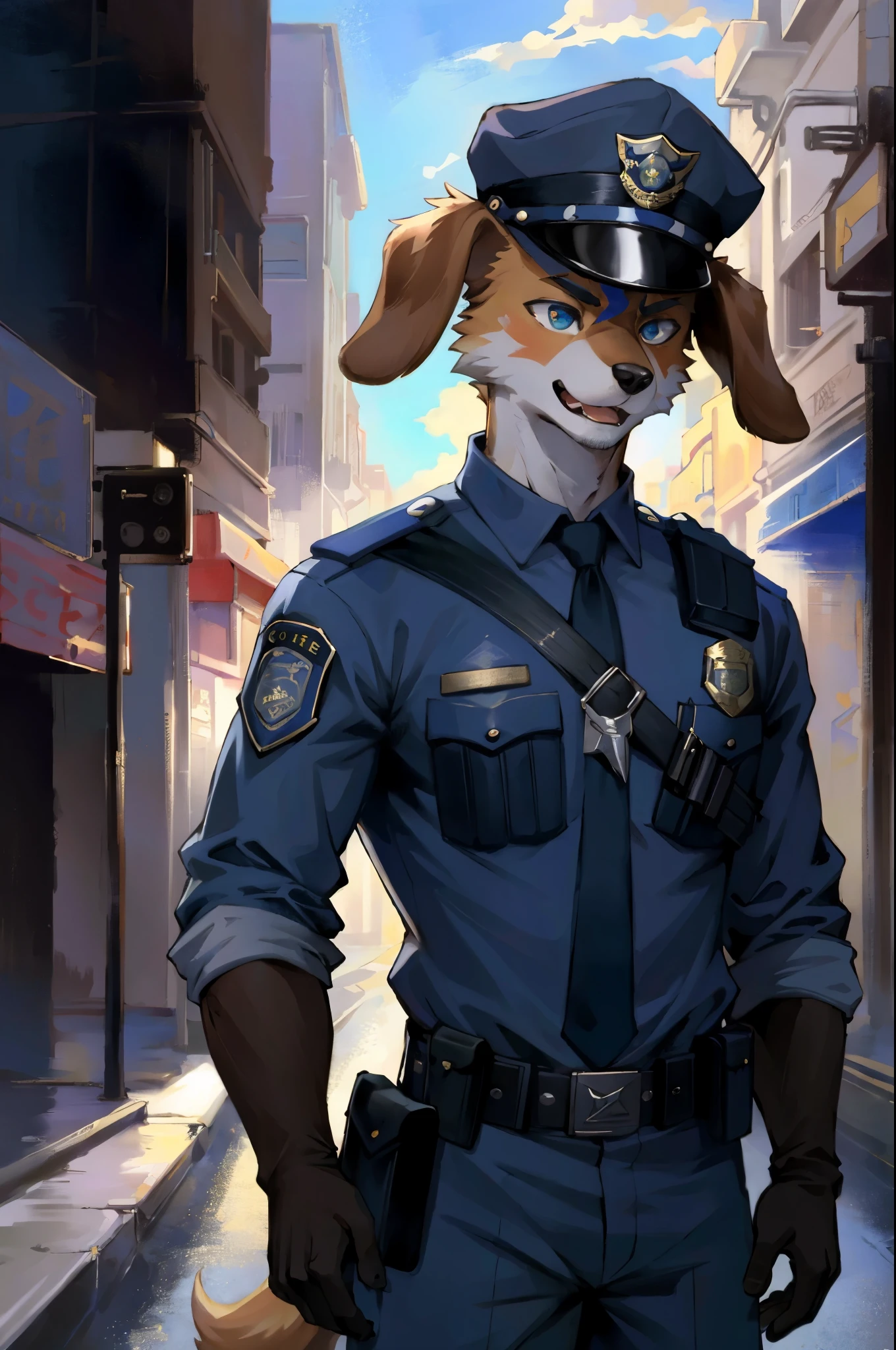 top quality, best quality, highres, masterpiece, super high resolution, detailed background, street, gasping for air(super handsome boys, dog)police officer, swat, police uniform, 6+boys, 6+girls, absurdres(highly detailed beautiful face and eyes)perfect anatomy, good lighting, volumetric lighting, cinematic shadow(kemono, furry anthro),