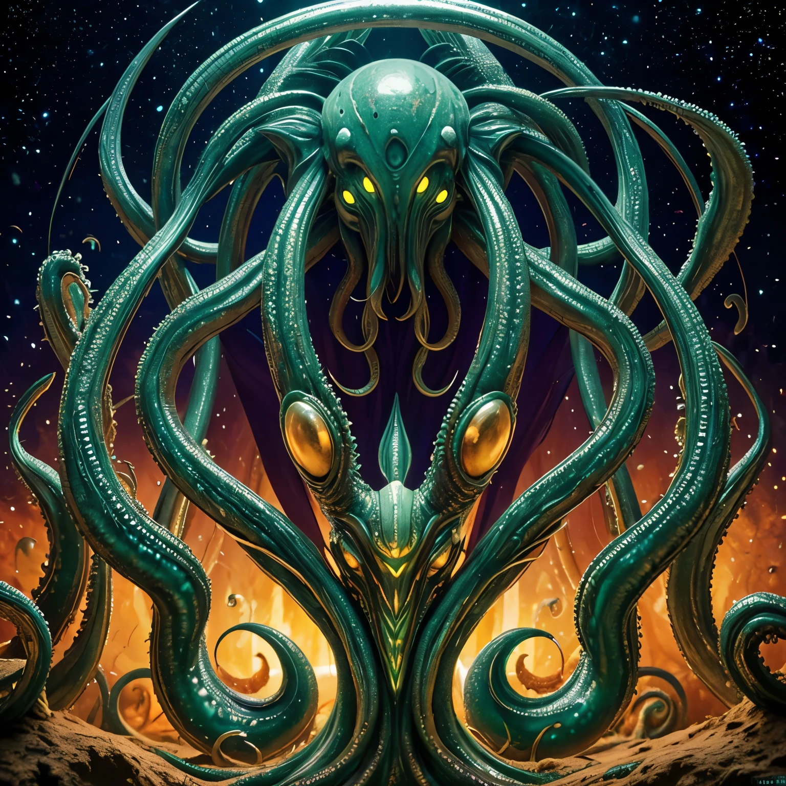 {NEO GOD}{an alien}{Chemicals}{Deities}{vhorrified}{Deities々Right}{Beautiful shape}{an oil painting}{hight resolution}{devastated}{Buddha}{Rainbow flesh}{Ultimate form}{Another dimension}{kosmos}{mistic}masterpiece , best quality , ultra-detailed{cthulhu mythos}{goddes}{MuCoi}{mucous membrane}{tentaculata}{worm}{Nyarlathotep}{High Quality}{symmetry}