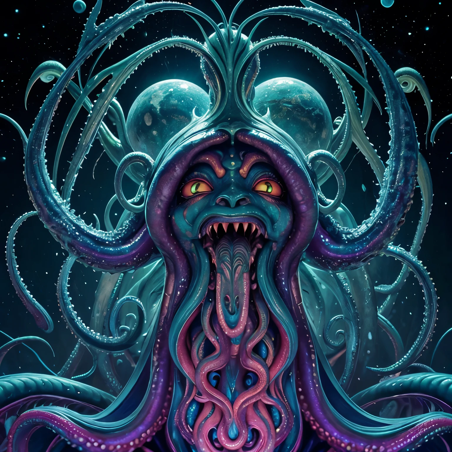 {NEO GOD}{an alien}{Chemicals}{Deities}{vhorrified}{Deities々Right}{Beautiful shape}{an oil painting}{hight resolution}{devastated}{Buddha}{Rainbow flesh}{Ultimate form}{Another dimension}{kosmos}{mistic}masterpiece , best quality , ultra-detailed{cthulhu mythos}{goddes}{MuCoi}{mucous membrane}{tentaculata}{worm}{Nyarlathotep}{High Quality}{symmetry}