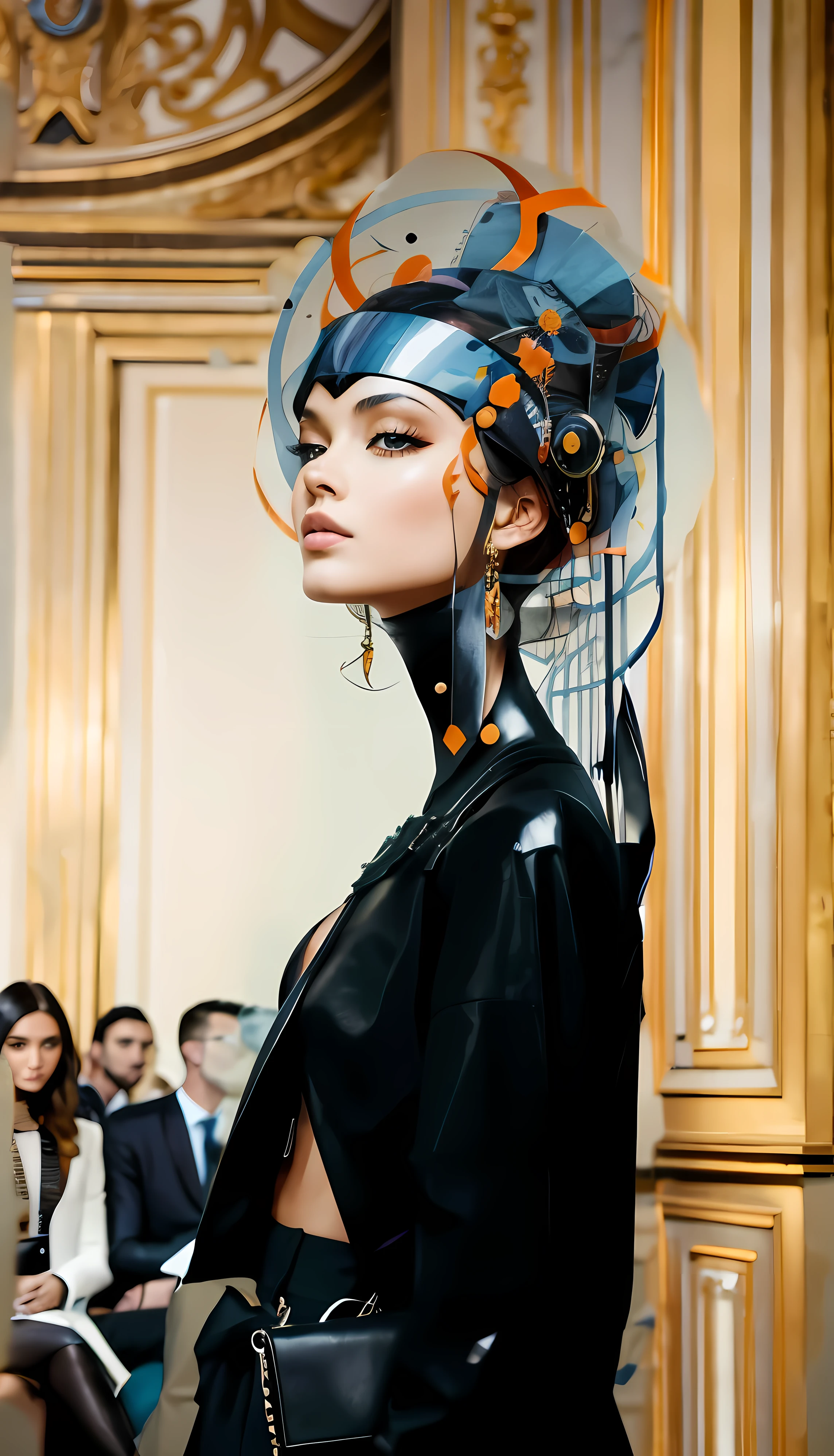 Inside a busy runway show in Paris
