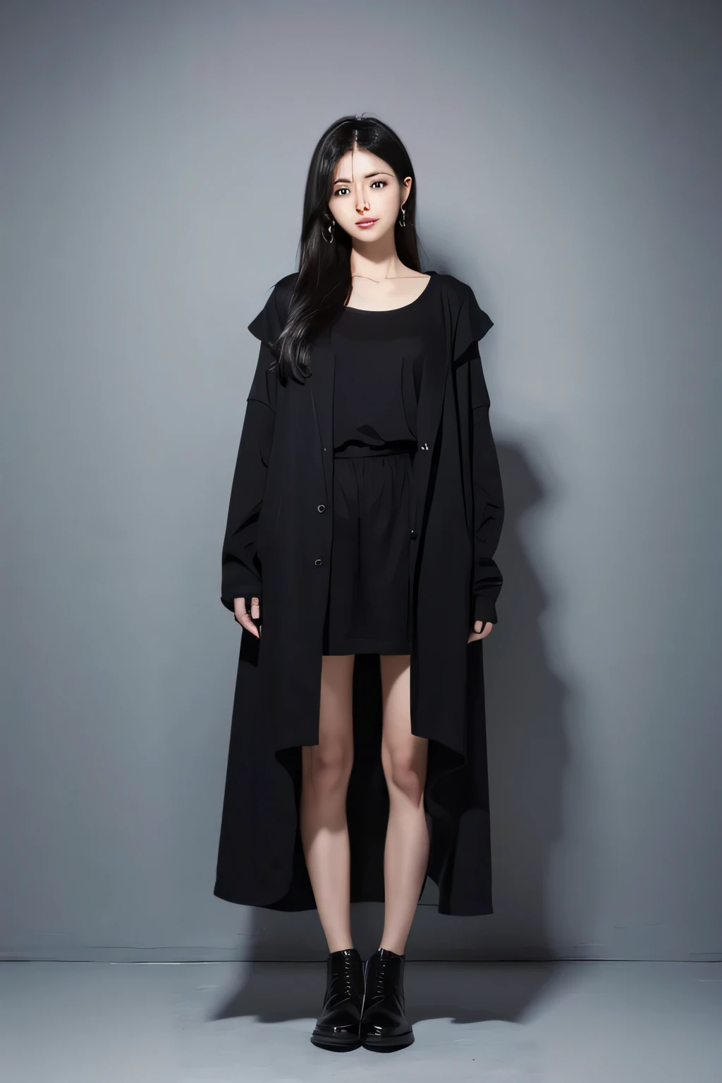Use all over the body、black clothes、black hair