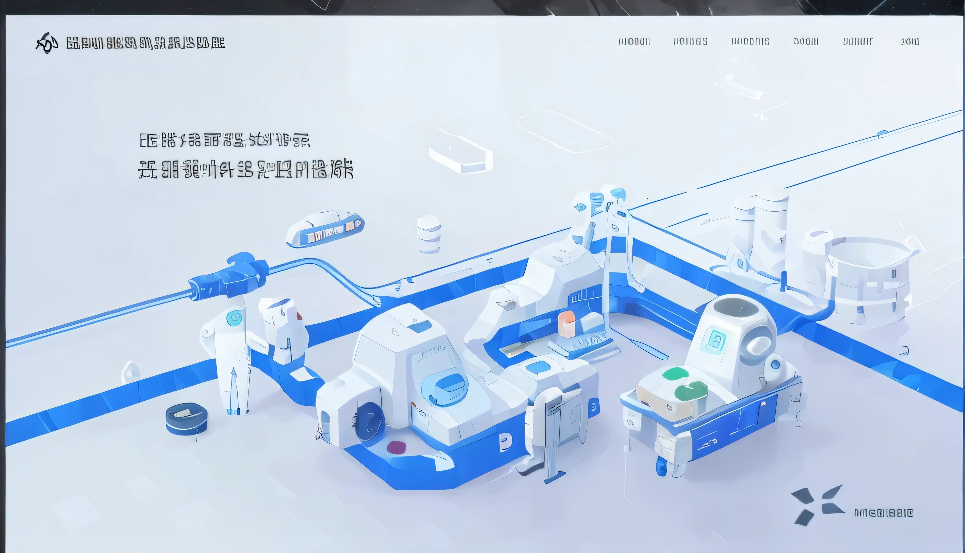 science fiction scene，factory