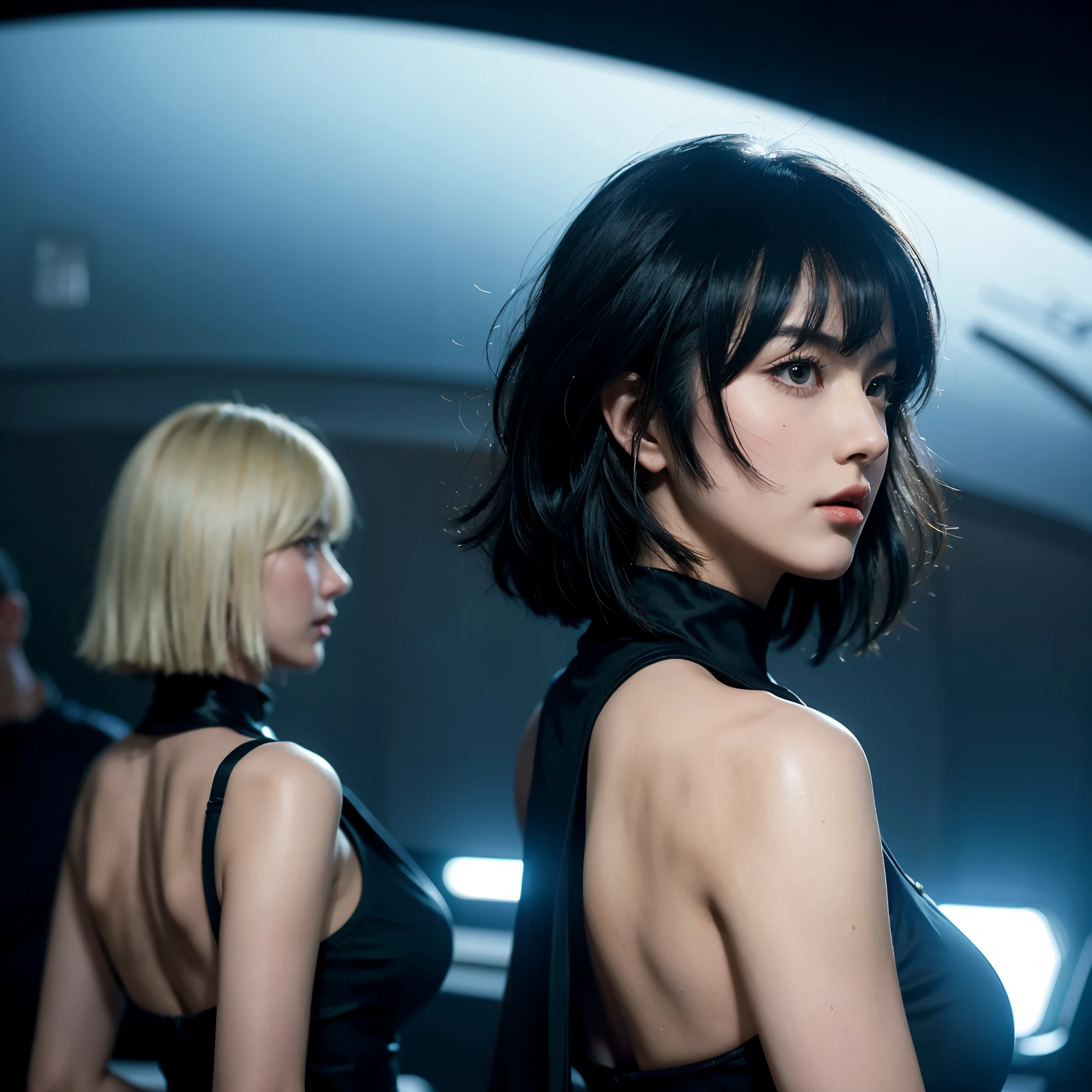 fubuki,,fubuki (One Punch Man),1 girl,alone、big breasts、back view