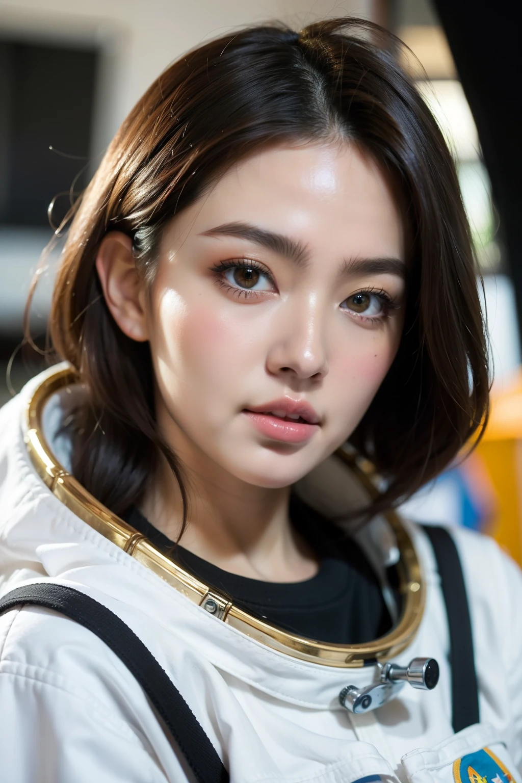 ((best quality)), ((masterpiece)), (detailed), perfect face,astronaut,Beauty