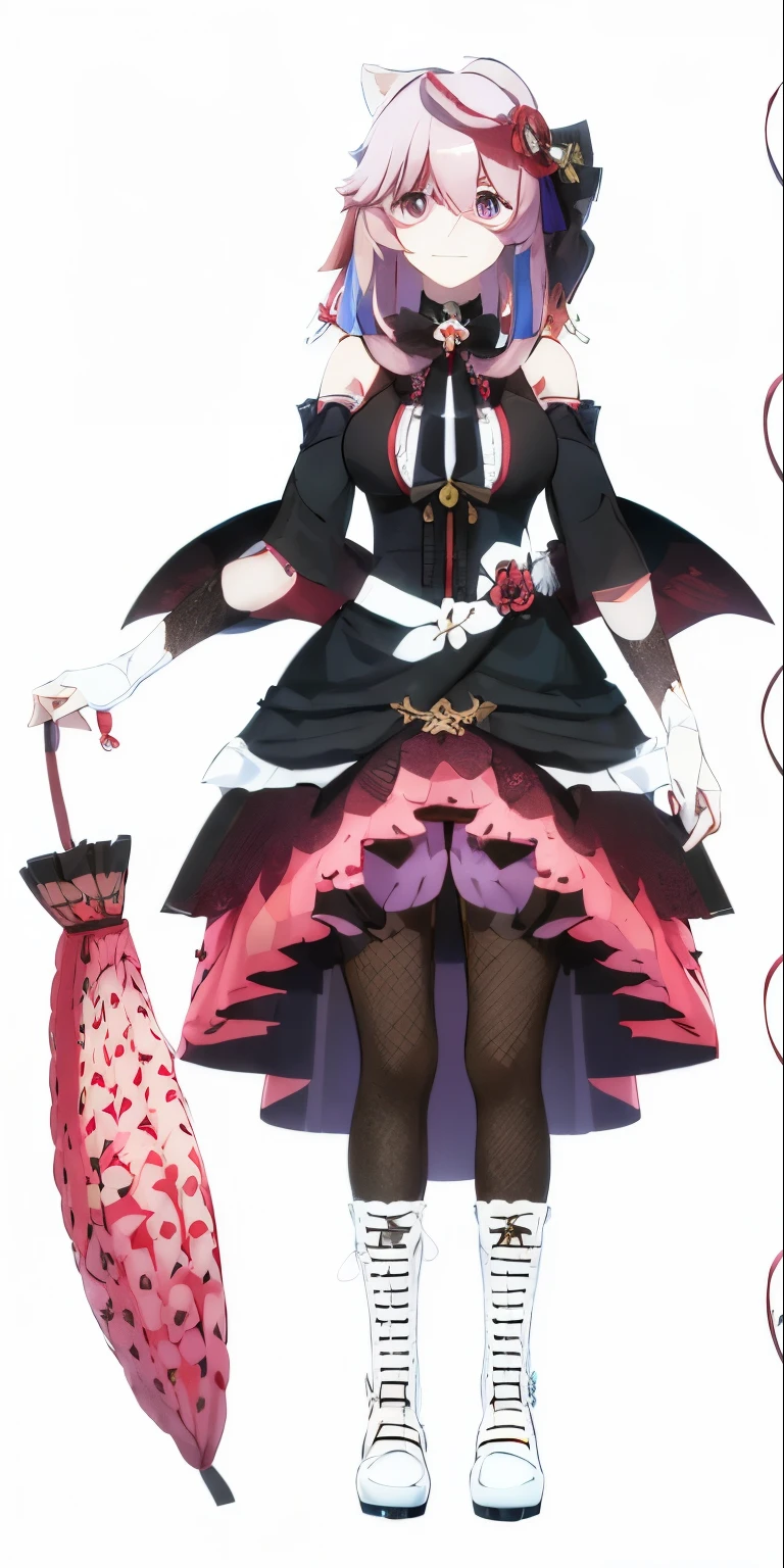 masterpiece, best quality, 1girl, solo, upper body, genshin impact, yae miko, 1girl, animal ears, branch, breasts, cherry blossoms, closed mouth, cowboy shot, earrings, flower, fox ears, japanese clothes, jewelry, long hair, looking at viewer, medium breasts, nontraditional miko, outdoors, pink hair, purple eyes, purple flower, ribbon-trimmed sleeves, ribbon trim, sidelocks, smile, solo, wide sleeves, dynamic pose, genshin,