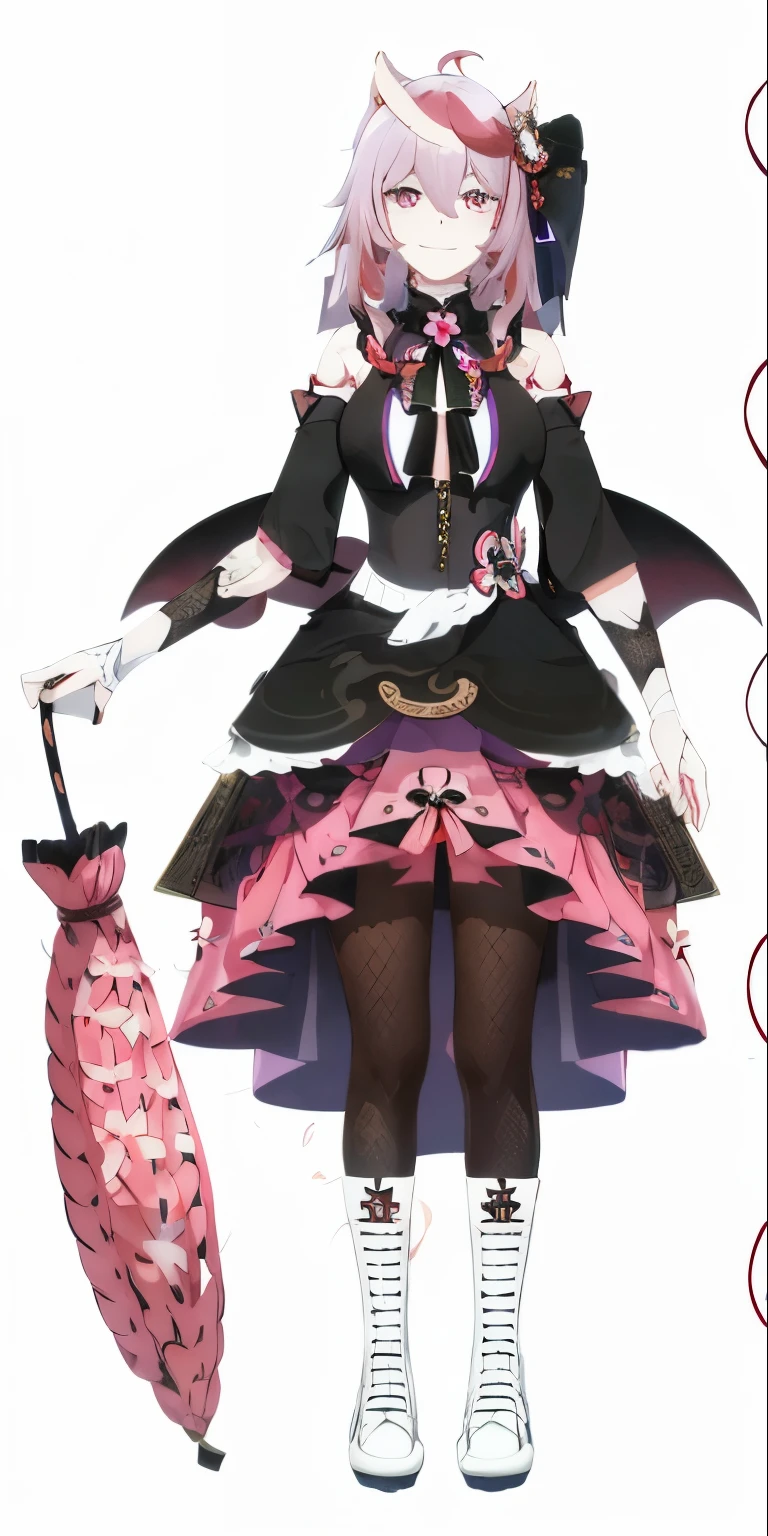 Eyes detailed,Full body photo,one-girl,meet,bare-legged,Barefoot,the watercolor style,Cat style,Public area display,sliver long hair,lightblue hair,Light pink hairstyle,Cat ears,a pink eyes,Lolita prostitute,meia blanca,Pink bow,mouth open smile,ligation bracelet,Superior image quality,Best quality at best
