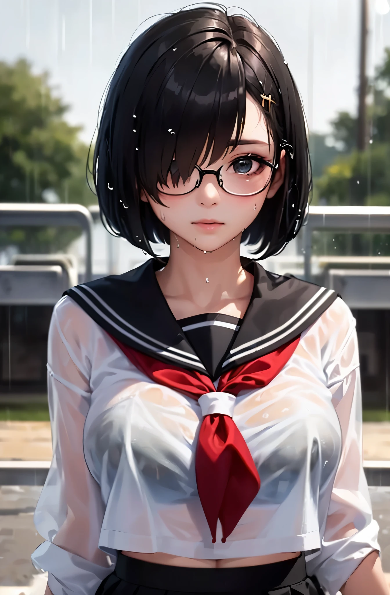 White shirt sleeves