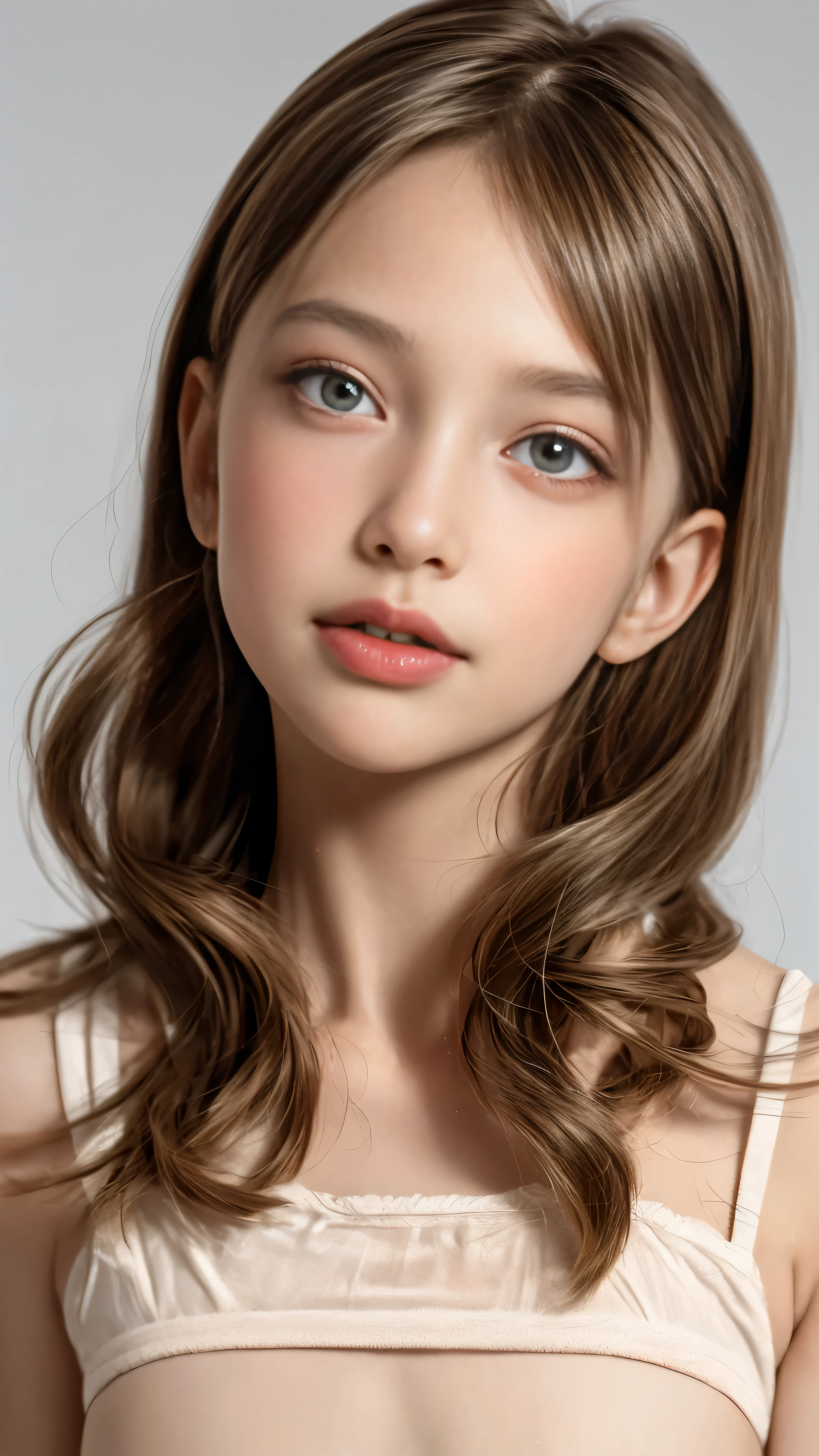 A Close Up Of A Young Girl With Long Hair Wearing A SeaArt AI A Close Up Of A Young Girl With Long Hair Wearing A SeaArt AI