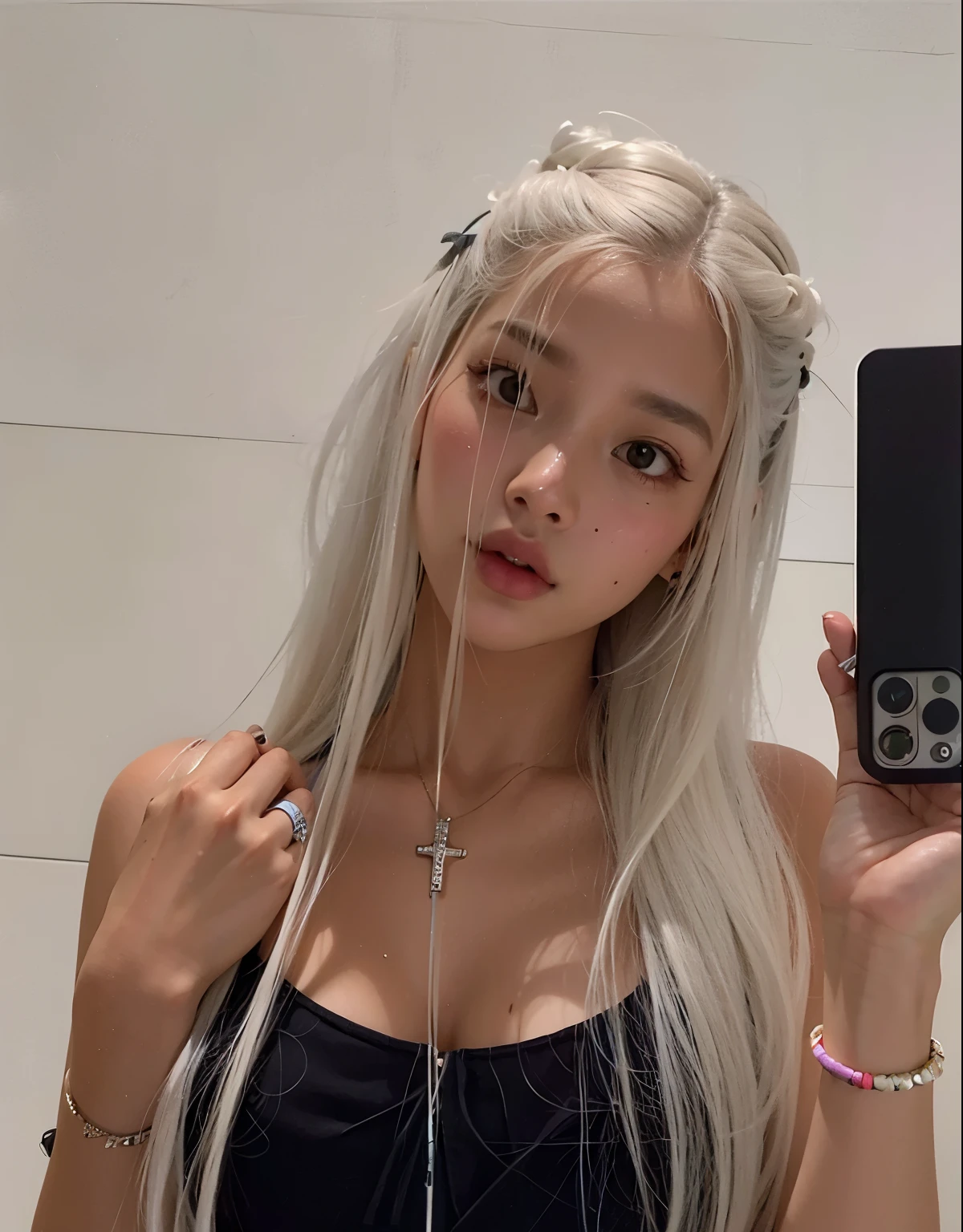 Mulher Arafed com cabelo comprido, wearing a gray blouse and a scarf, jennie blackpink, Retrato de Jossi do Blackpink, dilraba dilmurat, female korean idol portrait, jossi do blackpink, Lee Ji-eun, Lee Ji-Eun, mulher coreana jovem bonita, Parque Jimin, Casa Yunjoo, Cristal, Heonhwa Choe