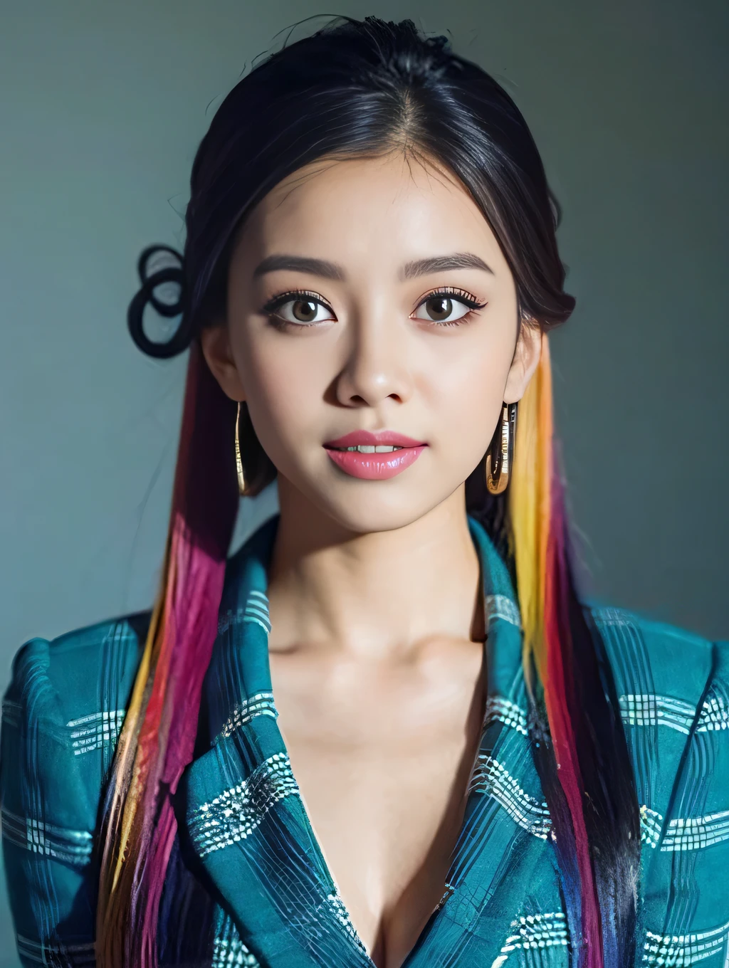 Colorful hairstyles