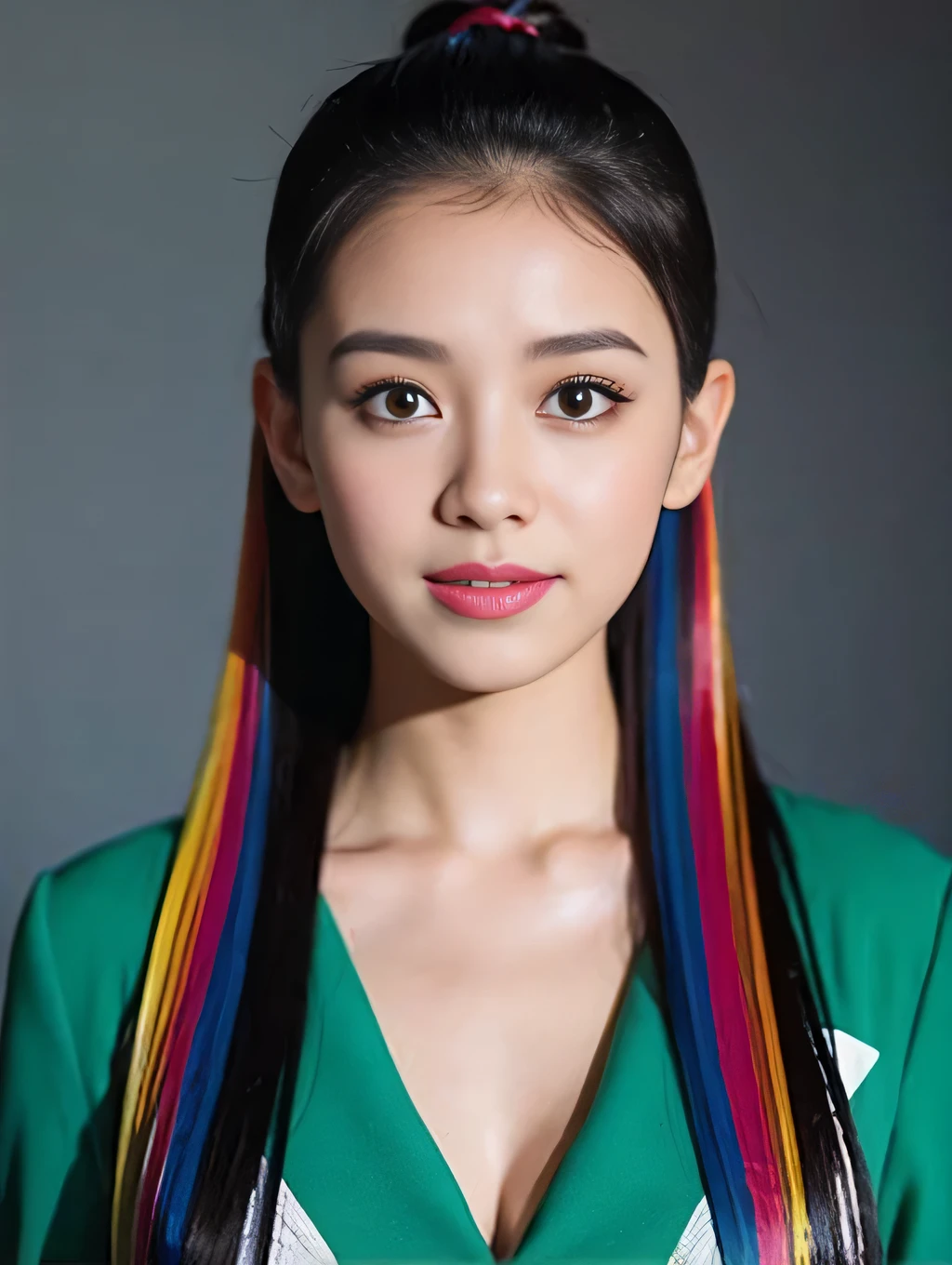 Colorful hairstyles