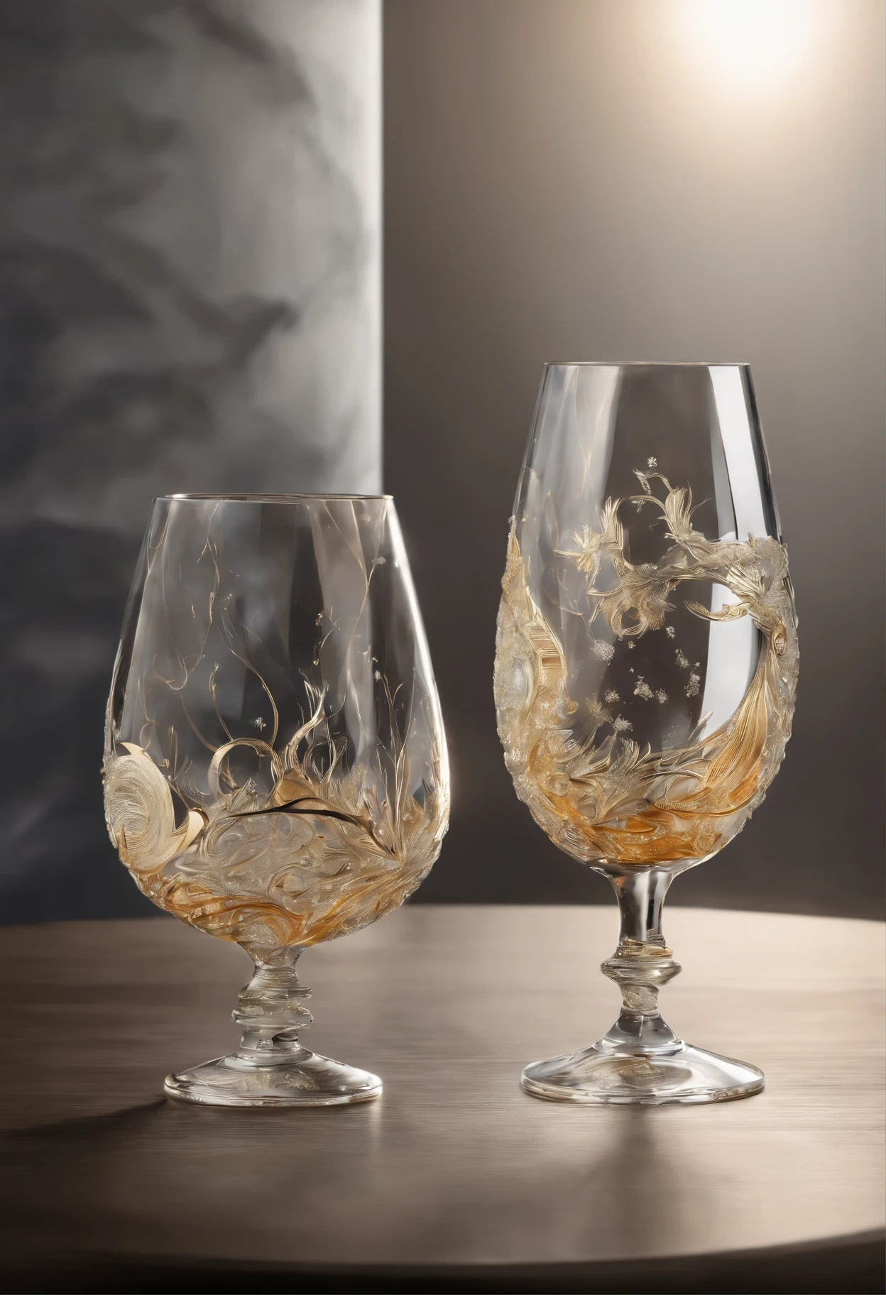 moon glass Cheers scene of glasses of the sun