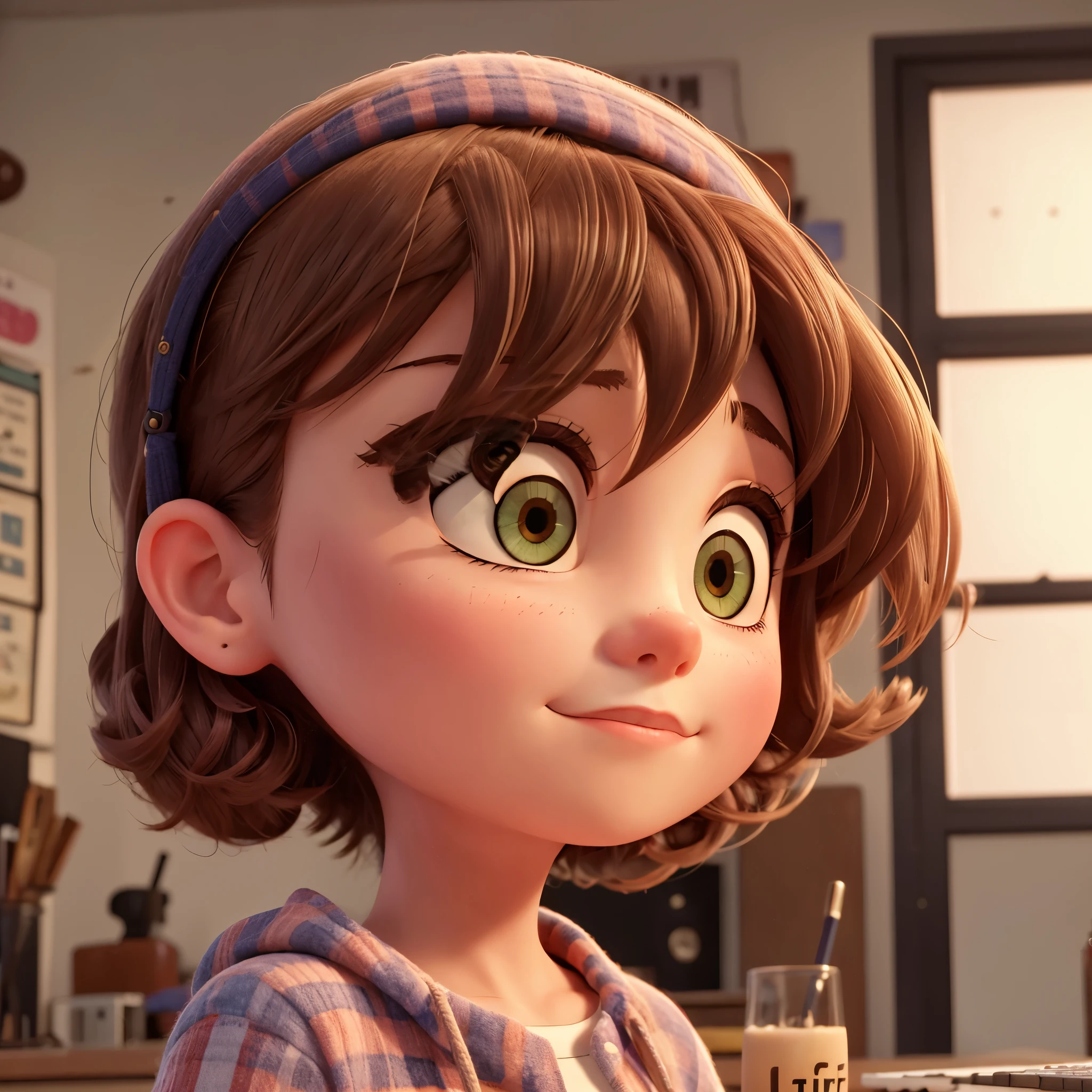 Lofi girl looking at me.