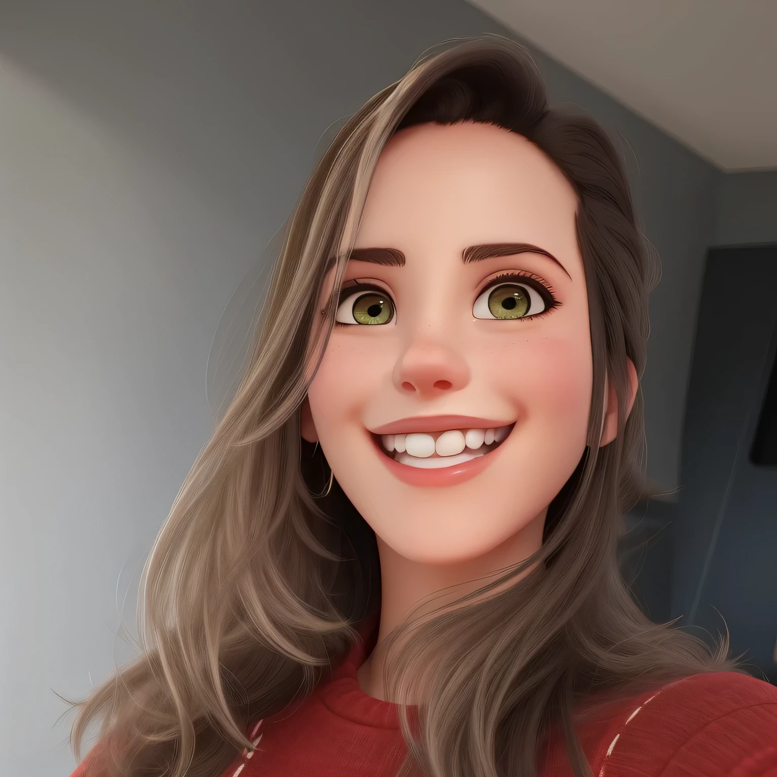 Uma mulher sorridente, melhor qualidade, alta qualidade