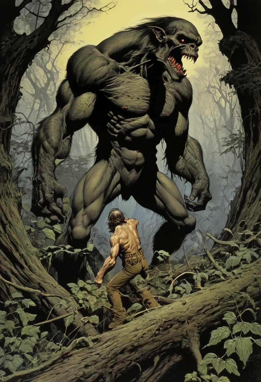 by Bernie Wrightson, best quality, masterpiece, 8k