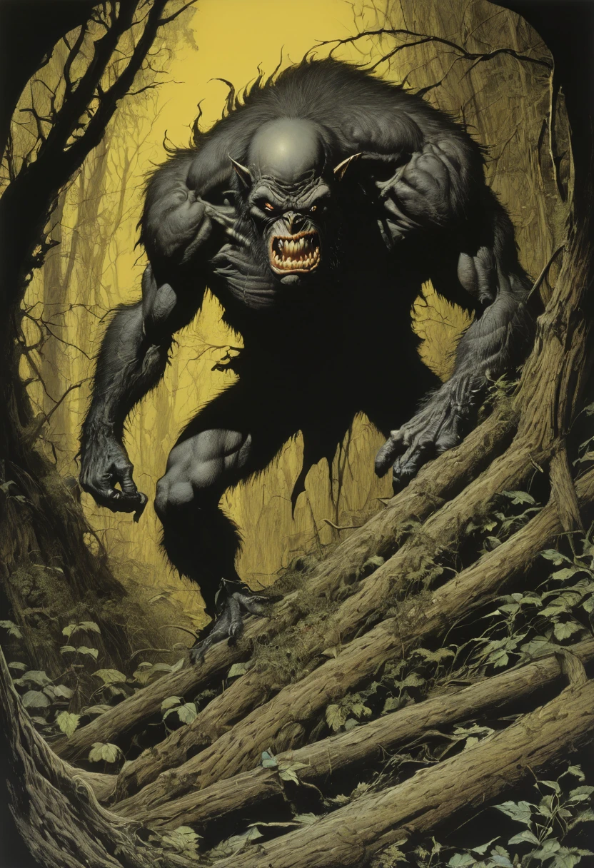 by Bernie Wrightson, best quality, masterpiece, 8k