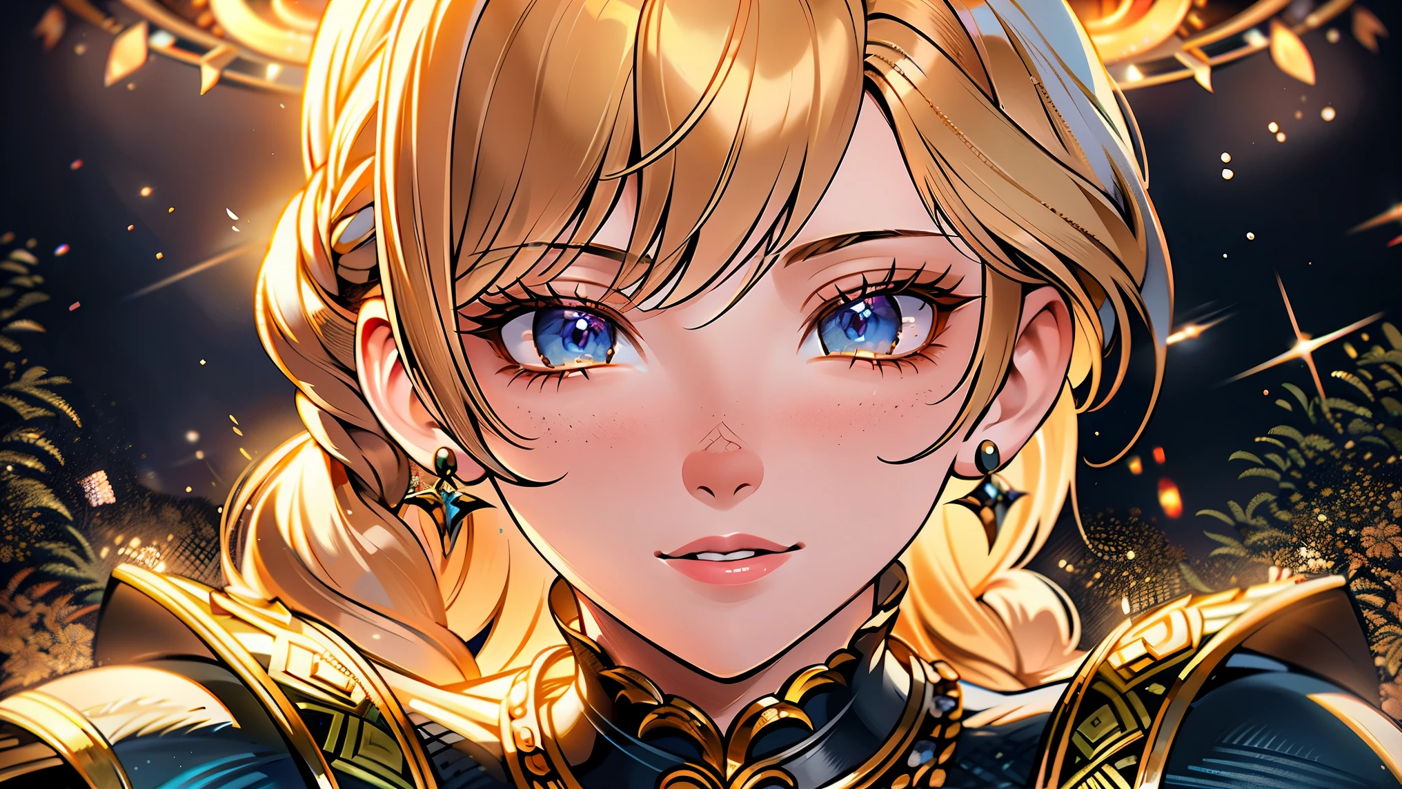 ## Prompt
Anna de Arendelle's stunning portrait, battling against Sophitia from Soul Calibur, rendered in oil painting style. The artwork boasts the best quality, with ultra-detailed features and a photorealistic touch. The scene is set in a vibrant garden, with blooming flowers and lush greenery. Anna's beautiful detailed eyes and lips steal the spotlight, while Sophitia's intricate armor showcases her formidable presence. The lighting in the scene enhances the characters' details, with soft sunlight casting a warm glow. The overall color palette leans towards rich and vibrant tones, adding depth and life to the painting.