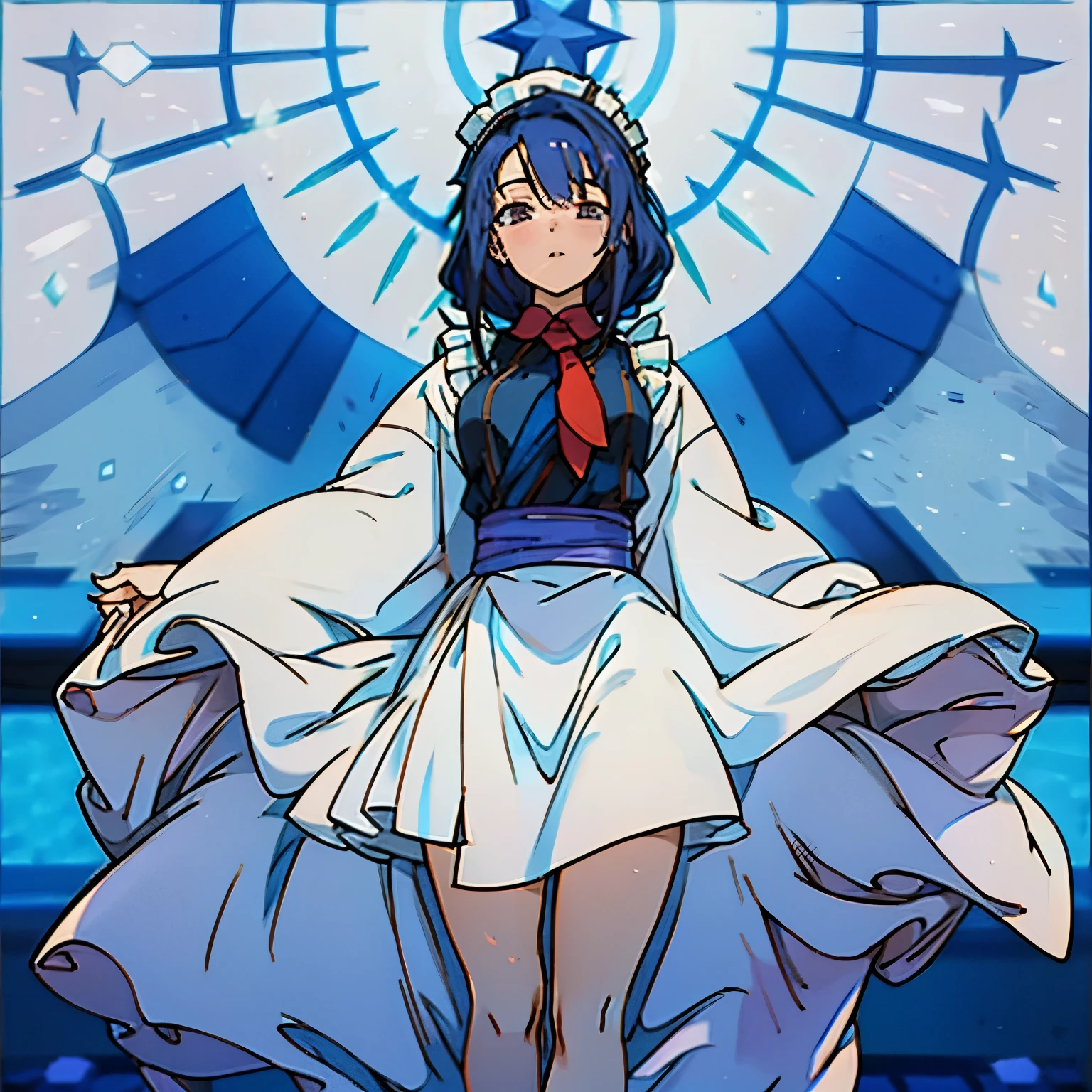 girl maid wizard Docile Standing picture