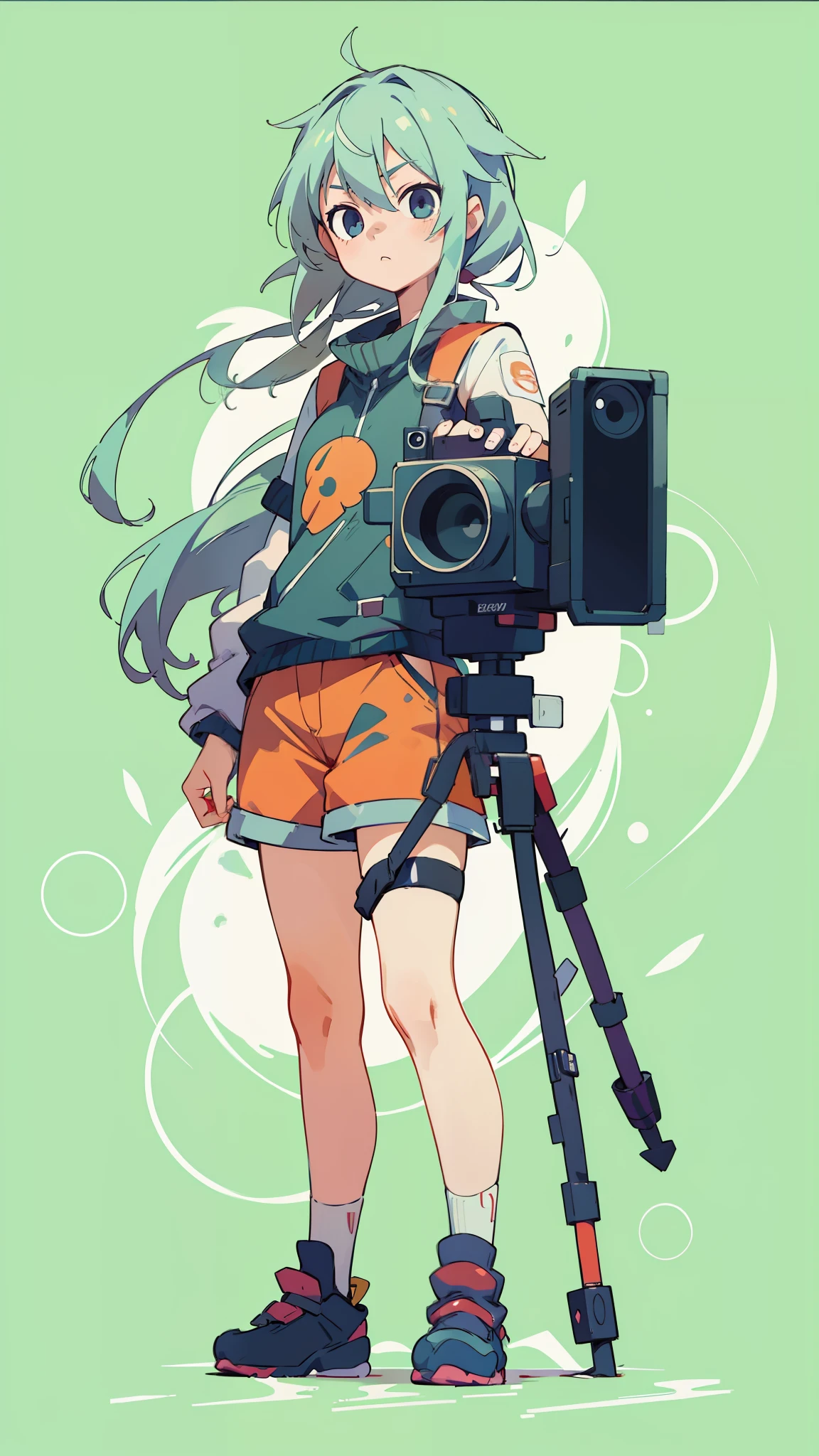 anime style illustration of a young girl standing in front of a camera, 4k manga wallpaper, badass anime 8k, official anime artwork, 4k anime wallpaper, anime art wallpaper 8k, kaworu nagisa, anime epic artwork, best anime 4k konachan wallpaper, official art, anime wallaper, ultra hd anime wallpaper