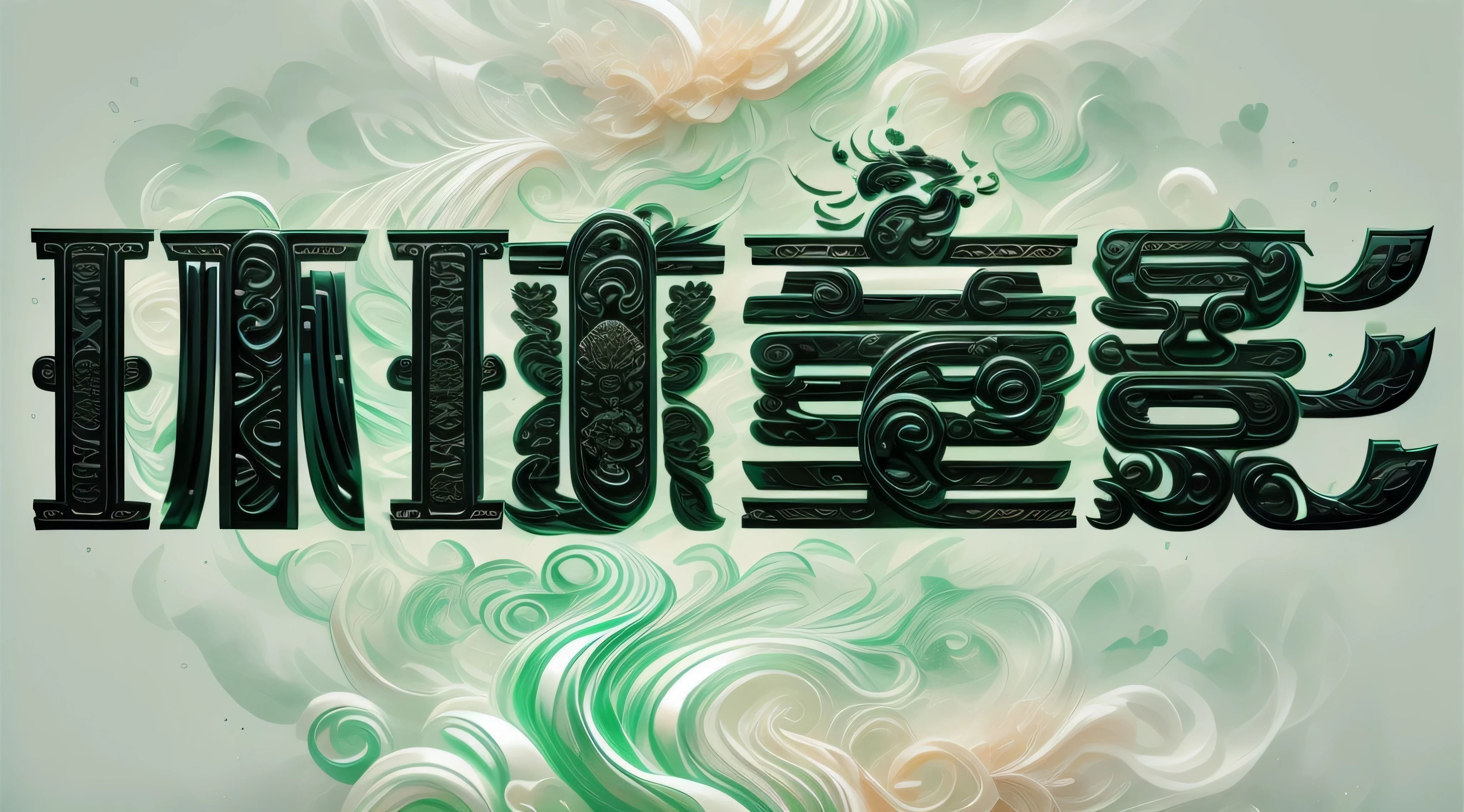 simple pure black background，masterpiece，best quality，Ultra-fine jade jewelry，High quality fantasy art, glow within, beautiful statue，shine, beautiful chinese pattern，sunshine，Jade full of gold，Engraving pattern
