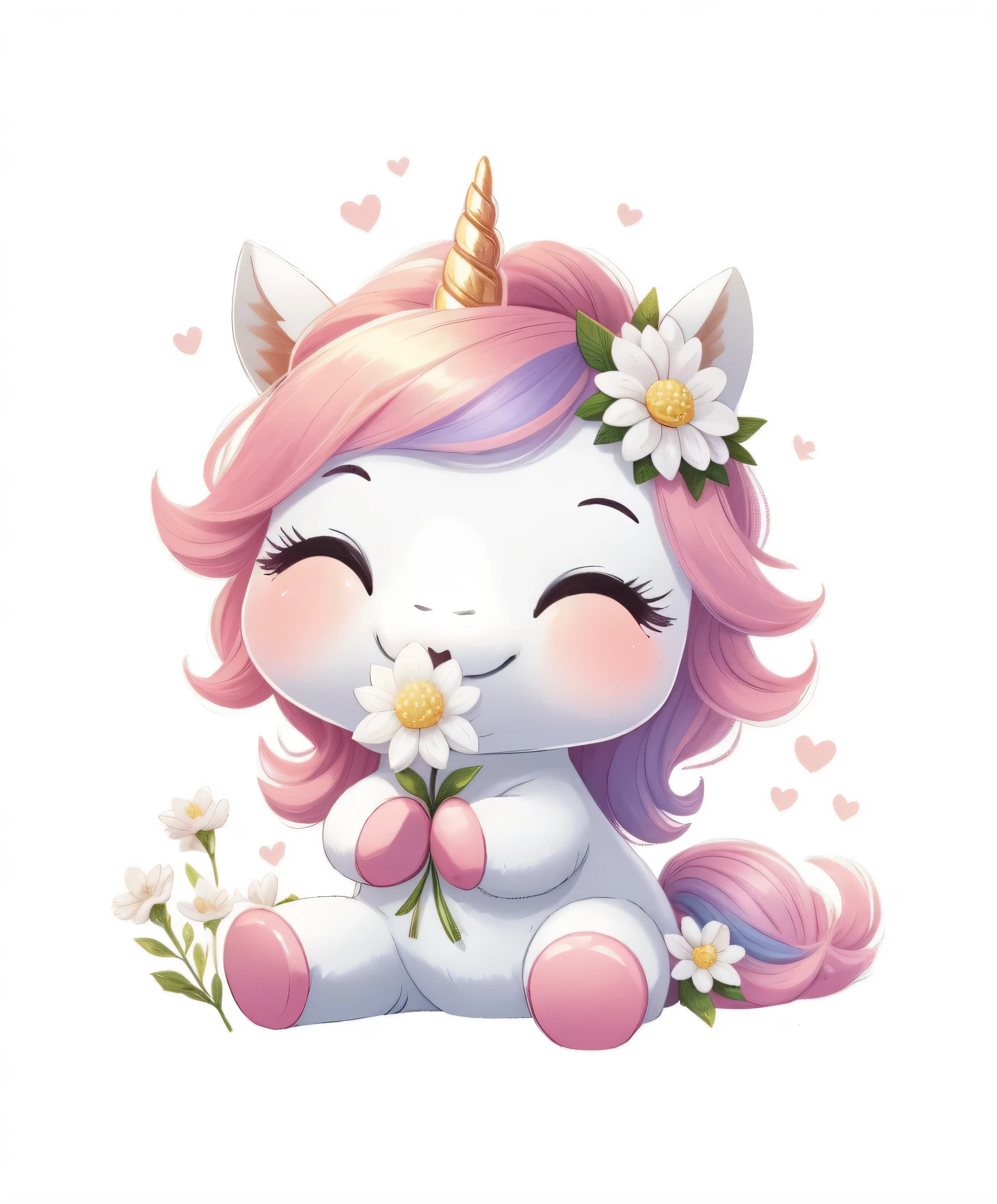 Unicorn with pink mane and flowers on a vintage background, unicorn, white unicorn, a unicorn, unicorns, unicorn horn, beautiful animal pearl queen, unicorn from the tusk movie, magical and mystical, magical fantasy, Cavalo sereno bonito, Dirigido por: Cynthia Wright, Dirigido por: Caroline Carruagem-Dayez, Magia Rosa, simplesmente lindo, mythical creature, Dirigido por: Lucy Peka, bela fantasia
