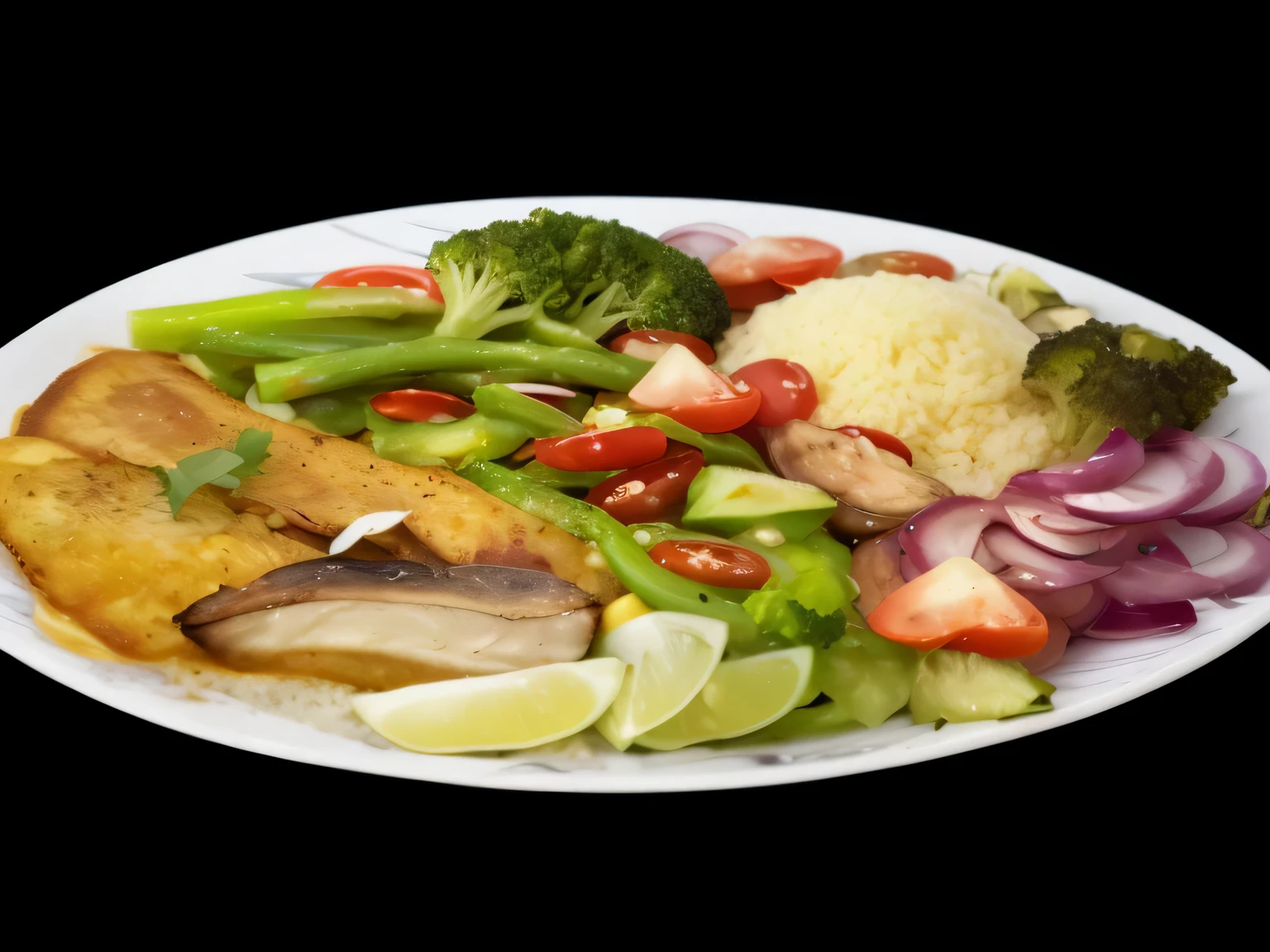 there is a plate of food with vegetables and meat, ❤🔥🍄🌪, meio peixe, iralki nadar, foto popular, Hummy, comida deliciosa, fotografia de comida de alta qualidade, foto de perfil, por Ella Guru, competition winner, Hum, imagem de perfil, Mediterranean, receita, 2995599206, salada