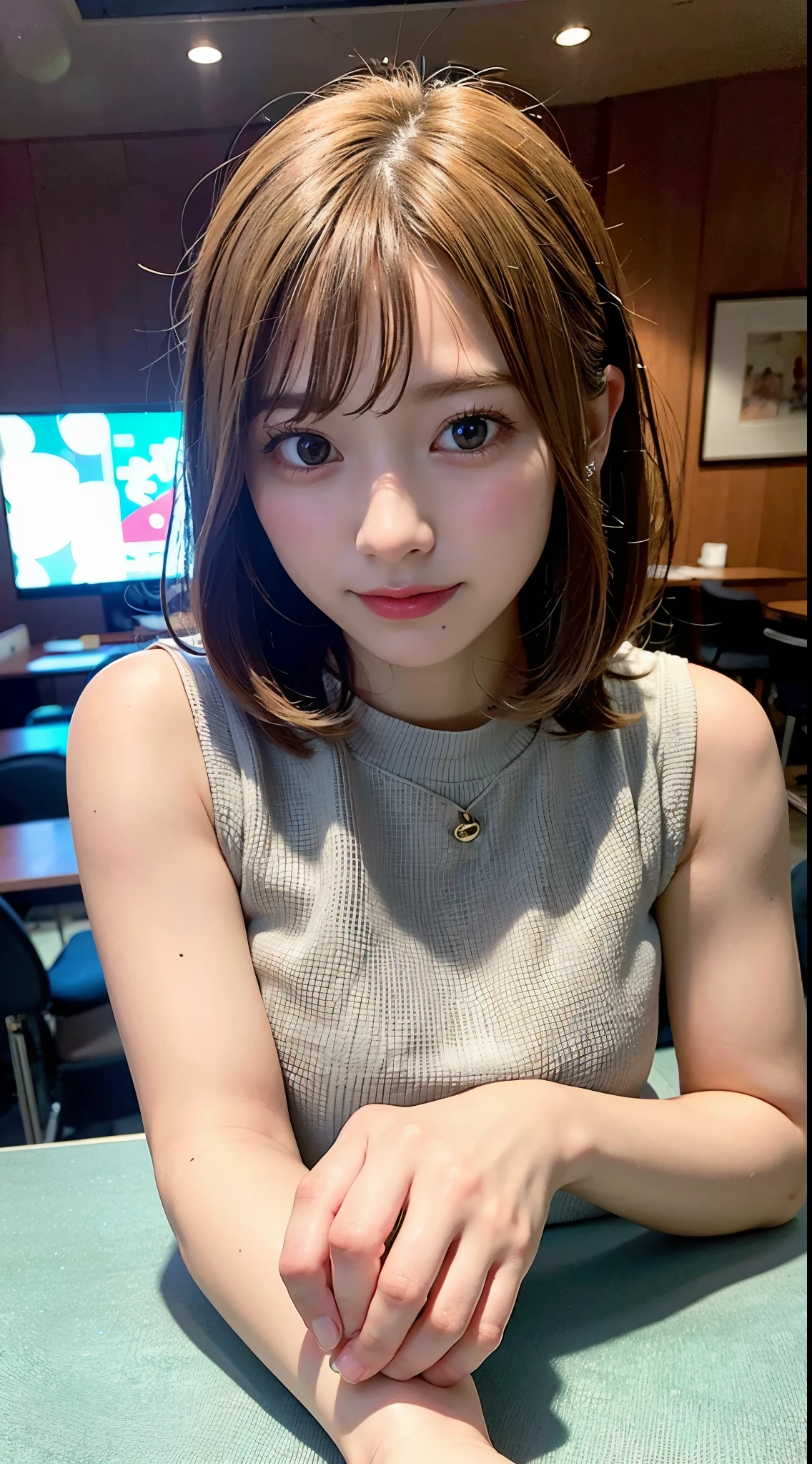 (8k, RAW photo:1.2),detailed face and eyes,最high quality, Super high resolution, very detailed ,intricate details ,table top ,pretty girl , soft movie-like light, hyper detail,sharp focus, high quality,blonde, bob cut, (mini skirt), NSFW,from below,low angle shot