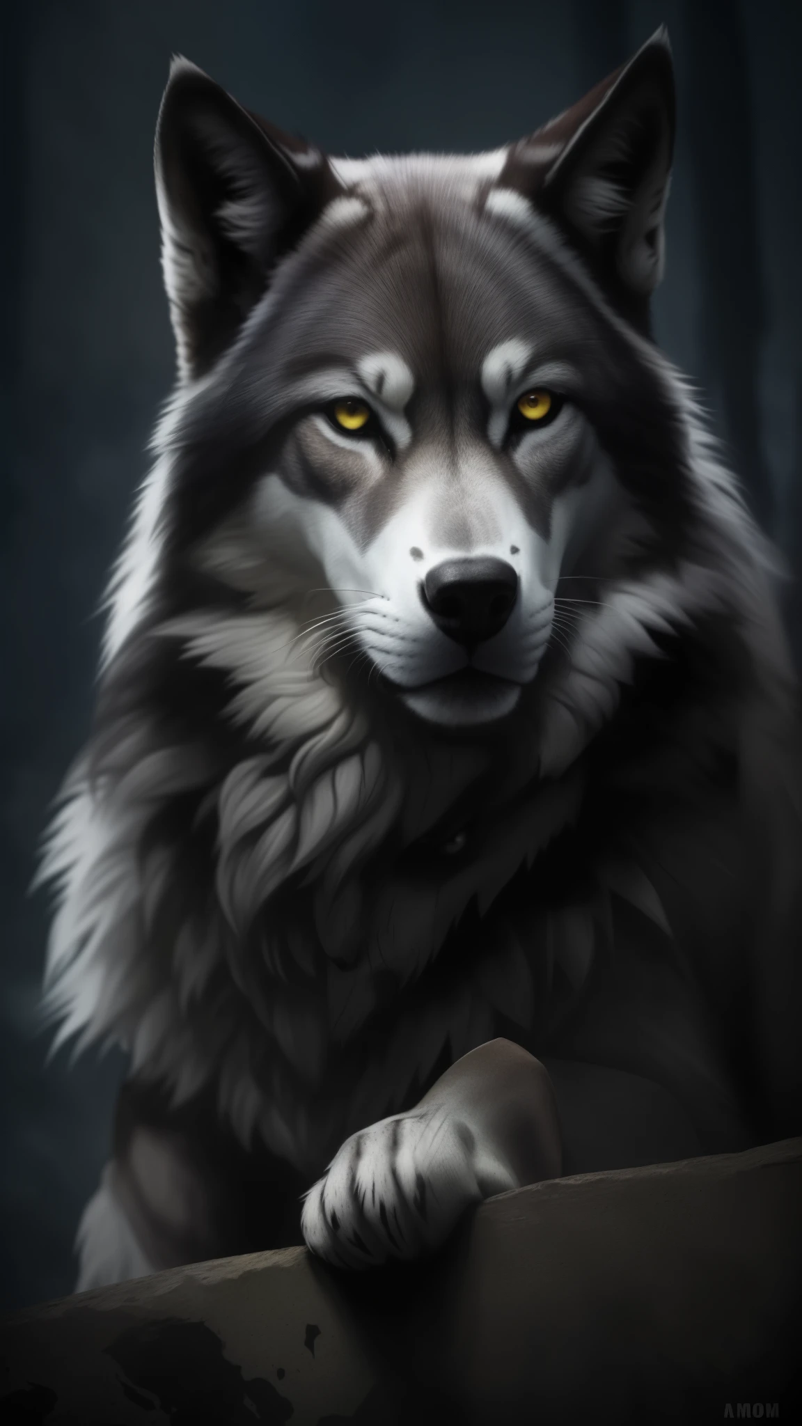 a painting of a No or with blood on the face, Lobo no inferno, No or, photo of No or, portrait of No or fantasy, imagem do avatar, He ad No or, Grim - Lobo, Big No or, portrait of No or, No or, No or alp ha head, wolp, foto de perfil, AngieNo or, No or, alto detalhamen to), He has No or yellow eyes, Meio Lobo, No or dark grey