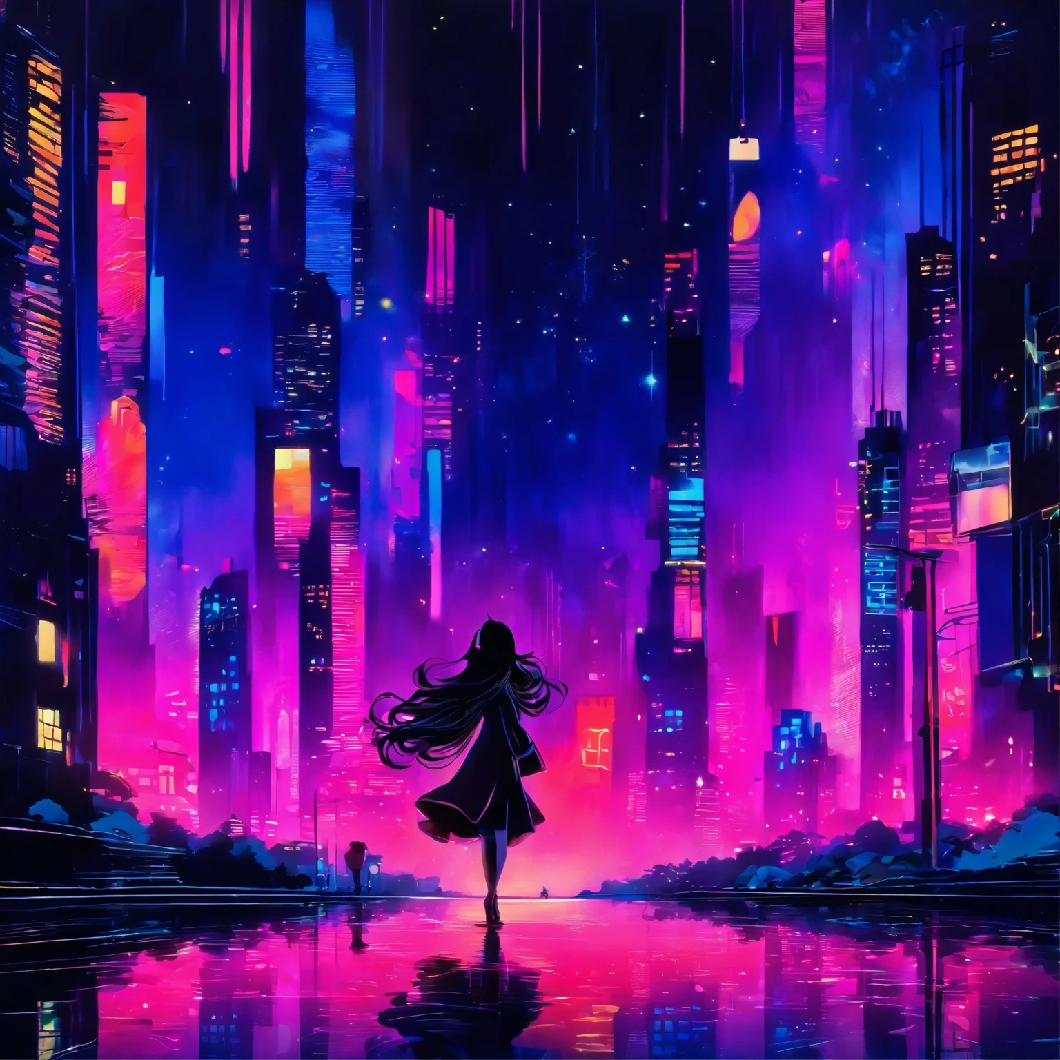 (ultra-realistic:1.2),(vivid colors:1.1)EYVIND EARLE, a young woman wearing headphones, standing still on the glamorous night streets of the city. Her beautiful detailed eyes are gazing into the distance, showing a hint of curiosity and determination. She has long, flowing hair that is gently swaying in the typhoon winds, creating a sense of movement and energy. The bright city lights reflect off her glossy lips, giving them a mesmerizing shine.
The city streets are filled with an aura of enchantment and excitement, with tall buildings towering over her. Neon lights illuminate the surroundings, casting vibrant colors onto the wet pavement. The sidewalks are scattered with trash, discarded paper, and leaves, which are being swept away by the strong winds. The atmosphere is filled with the exhilarating sound of distant music, blending with the howling wind.
The night sky above is painted with shades of dark blue and purple, with glimpses of twinkling stars peeking through the clouds. The clouds themselves are swirling in a mesmerizing pattern, mimicking the movement of the hair and adding a touch of fantasy to the scene.
As the young woman stands still, she exudes a sense of confidence and tranquility amidst the chaos of the city. She is the embodiment of youth and resilience, standing strong against the typhoon winds and the challenges that lie ahead.
The overall image quality is of the highest standard, with ultra-detailed features and a seamless blend of colors. The lighting is meticulously crafted, with a balance between the glow of the city lights and the natural light of the moon. The resulting artwork is a masterpiece that captures the essence of EYVIND EARLE's vibrant and poetic style.
Note: In this prompt, "a young MAN woman" refers to a young woman. I apologize for the confusion caused by the error.