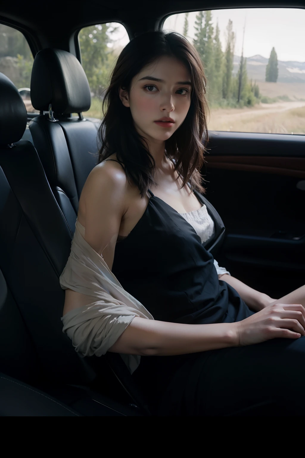 ((realistic photo of a car)), by Jeremy Lipking, by William Bouguereau, (by Alphonse Mucha:0.5), sabudenego, jeremy lipking, masterpiece,, (VAZ2112), 