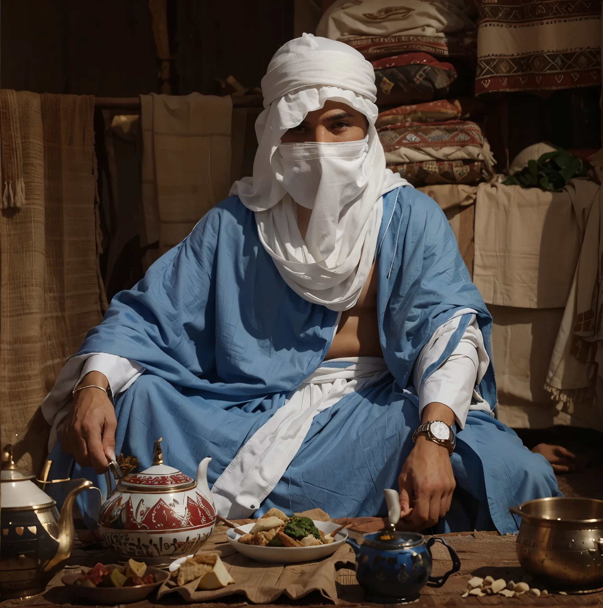 White Arabic cloth