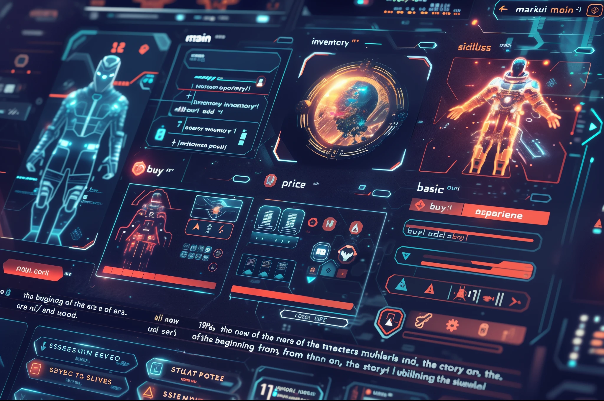 a close up of a computer screen with a futuristic interface, game ui asset design, game ui, sci-fi space game art, sci - fi details, futuristic nft card game, pc game with ui, intense sci-fi details, digital ui, future science fiction. game cg, sci-fi digital art illustration, detailed digital concept art