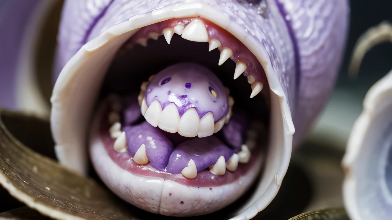 (top-quality、8K、​masterpiece: 1.3)), ((((Girl licking tentacles with tongue: 1.3)))),((((anguished expression: 1.3)))),((((red blush: 1.3)))),sobbing,distressed face,Reluctant face,Unpleasant face,hatred,feeling of disgust,((crouching down)),Pure Idol、((Layered Hair Style、Colossal tits: 1.2)),Voluminous bust size、Wow big, masutepiece, Best Quality, wall-paper, Purple transparent octopus,（((Vitreous skin))) ,Photorealistic, Starlight,High resolution, Detailed