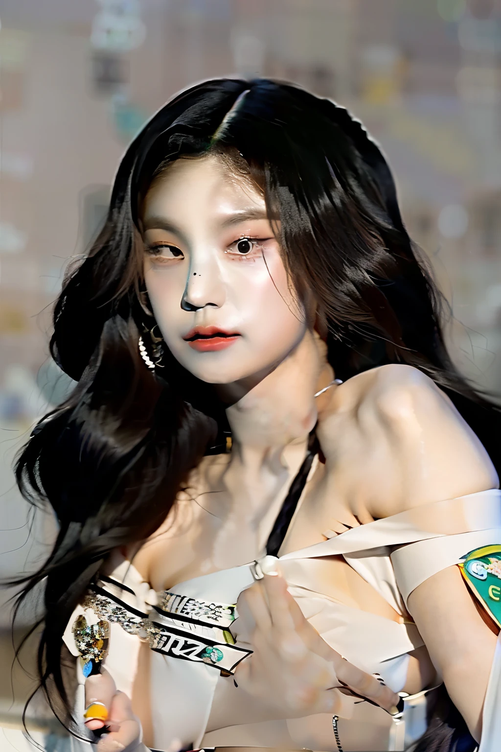 Jisoo, 1 girl, slender Body, 162cm height, SOLO, looking at the viewer, perfect lighting, lips, blush, shiny skin, porn, nude, naked, sexy