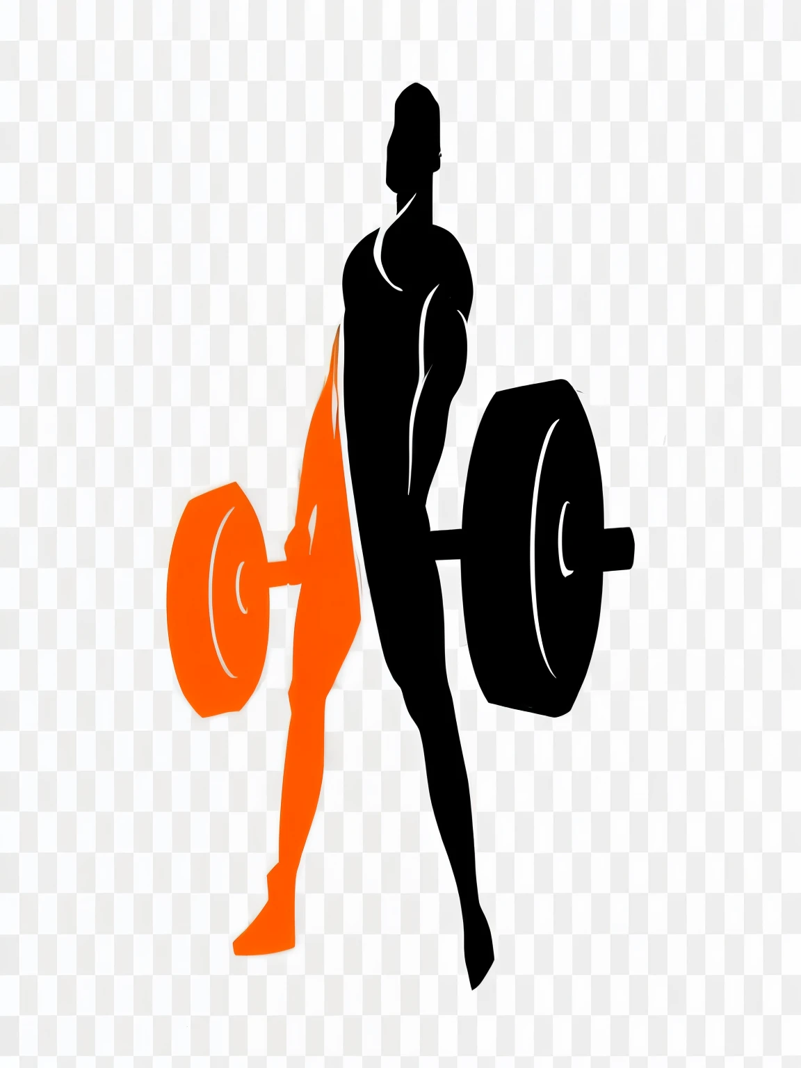 a man lifting a barbell with a weight bar in his hand, levantando pesos, silhueta forte, bodybuilding blacksmith, Homem forte, athletic and strong, Pernas fortes, muscular! cross fit, carregando dois halteres, grande, largo, forte, physicist |, homem forte, steroid use, corpo forte, forte e musculoso, SVG illustration, plano de fundo de uma academia