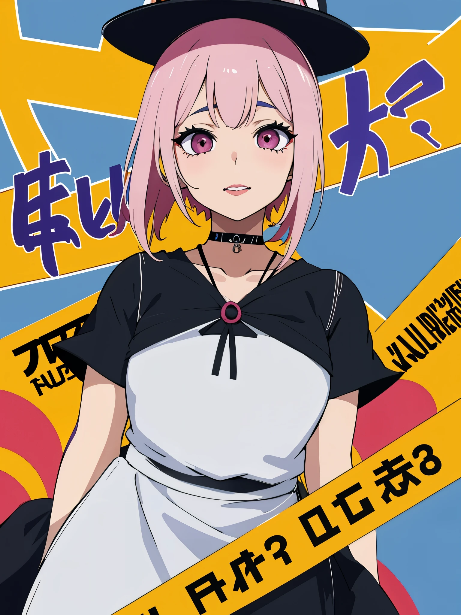 la mujer (narua), 1 chica, Solo, Pechos, amarillo_ojos, superior_cuerpo, mirando_a_el_lado, constituir, cremallera, lluvia, papel, nariz, open cloels, papel jutsu, superior cuerpo, traje de akatsuki, lip piercing