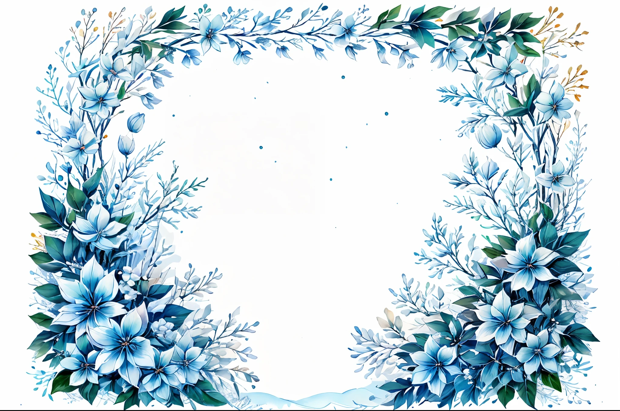 Winter Frame,2017,antlers,apple,artist name,bare tree,bear,berry,bird,blue headwear,bow,branch,candy cane,chicken,christmas,christmas ornaments,christmas tree,coat,earmuffs,fake antlers,footprints,fruit,hat,holly,ice,looking at viewer,mittens,mount fuji,mountain,no humans,outdoors,penguin,pine tree,polar bear,reindeer,reindeer antlers,santa hat,scarf,signature,smile,snot,snow,snowball,snowflake background,snowflakes,snowing,snowman,sparrow,traditional media,tree,water,watermark,white scarf,winter,winter clothes,blank middle