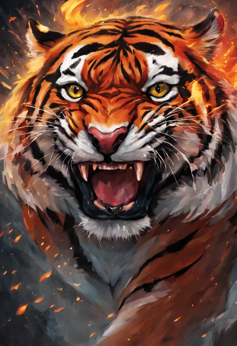 The Angry Tiger That Became a Flame
