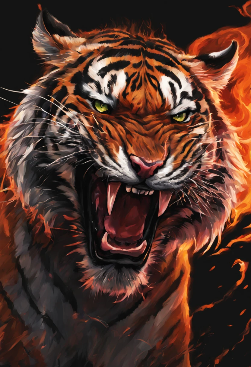 The Angry Tiger That Became a Flame