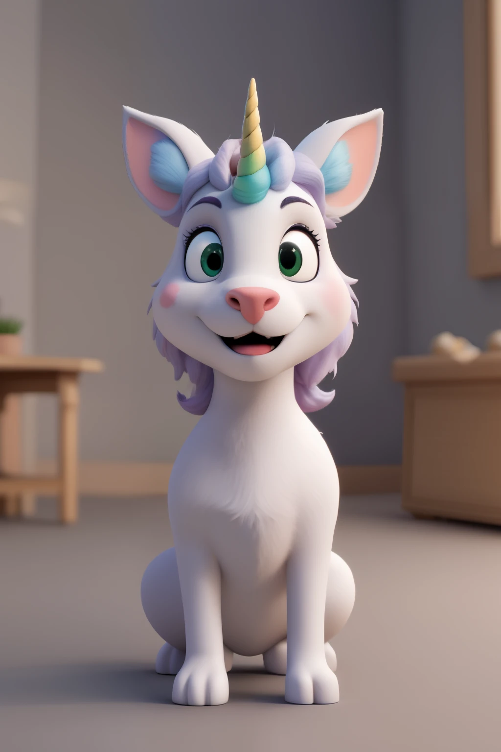 Create a unicorn with black as the main colors, branco e turquesa em formato 3d/realistic cartoon with different poses and expressions, crie em um fundo branco. ((melhor qualidade)), ((obra de arte)), (detalhado), rosto perfeito, 