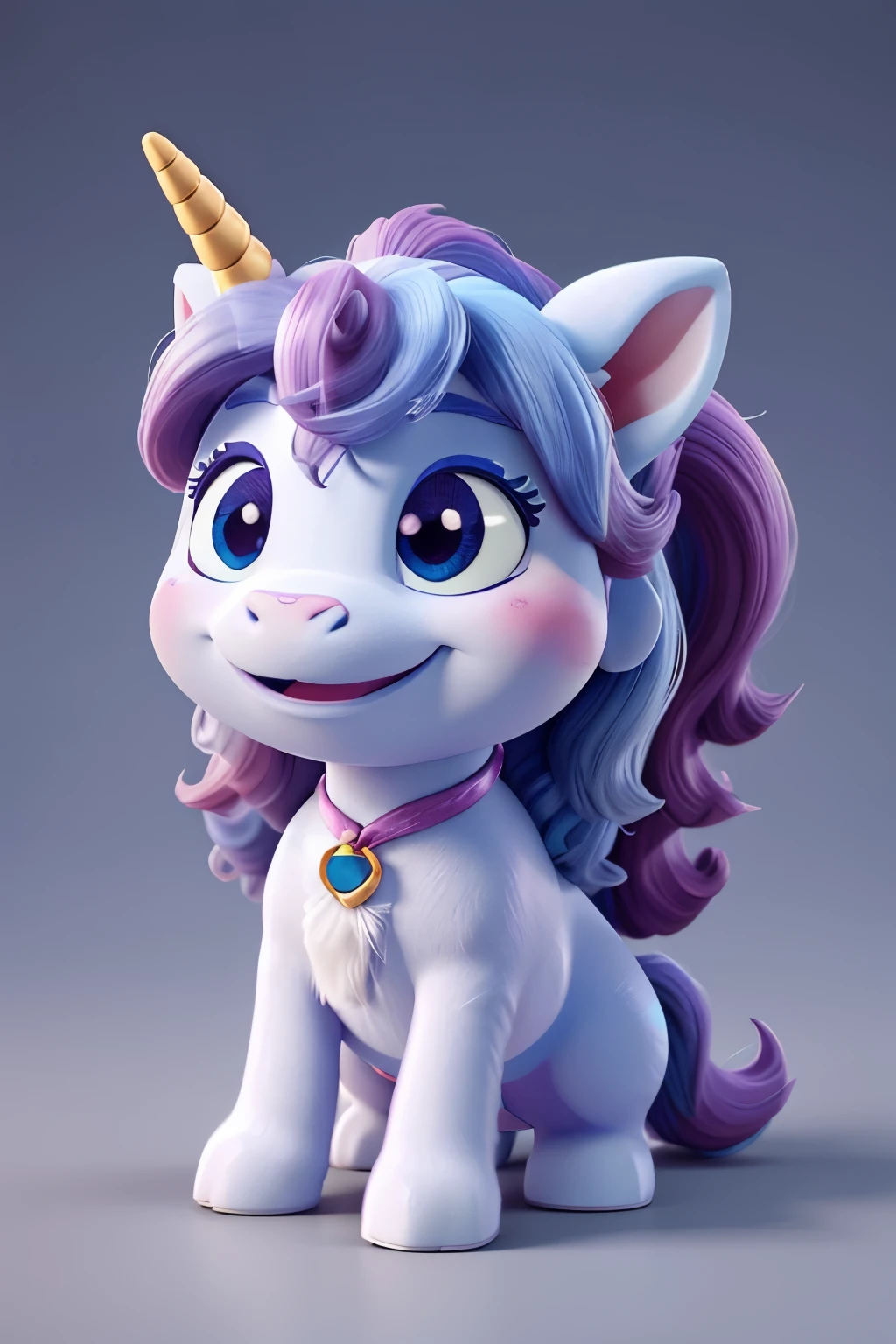 cartoon unicorn with blue hair and a black horn, unicorn, white unicorn, unicorn from the tusk movie, blue unicorn, a unicorn, 3 d cavalo pet shop, unicorns, unicorn horn, bonitinho digital art, bonitinho 3 d render, bonitinho cartoon character, Chibi, bonitinho character, personagem toonix, anthropomorphic mare, my little Pony, bonitinho