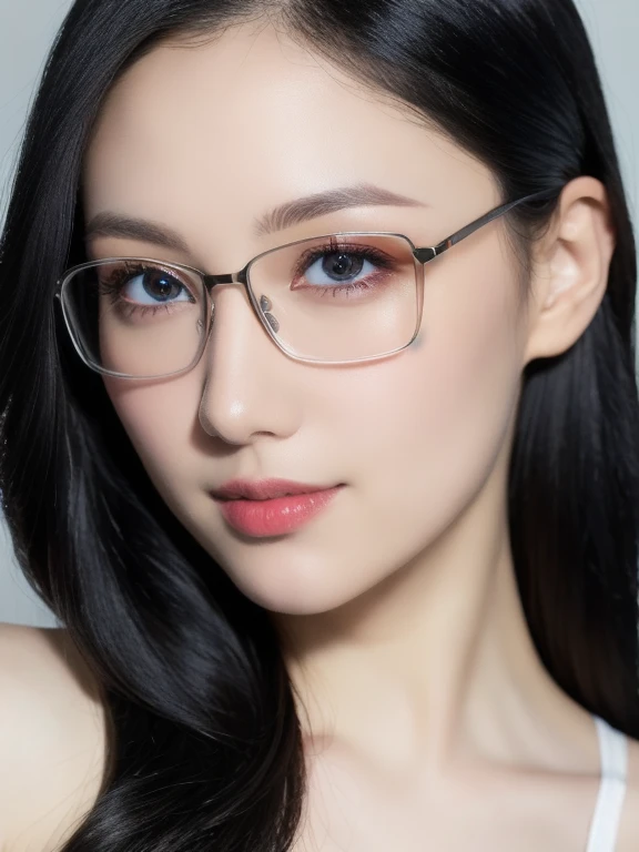 (realistic、masterpiece、Best Quality、8K、highres、high resolution:1.3)、1 girl、Gigantic breasts、white bikini、looking at viewers、super fine face and eyes、long hair、 upper body、