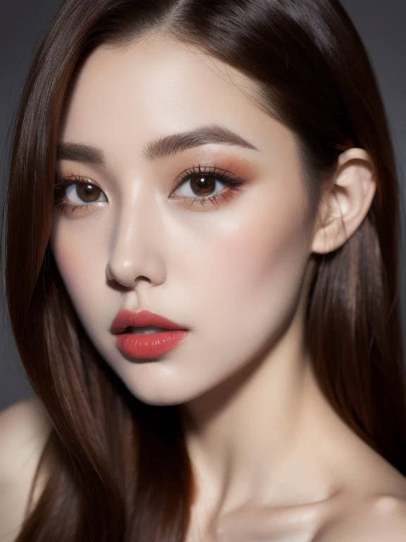 (realistic、masterpiece、Best Quality、8K、highres、high resolution:1.3)、1 girl、Gigantic breasts、white bikini、looking at viewers、super fine face and eyes、long hair、 upper body、