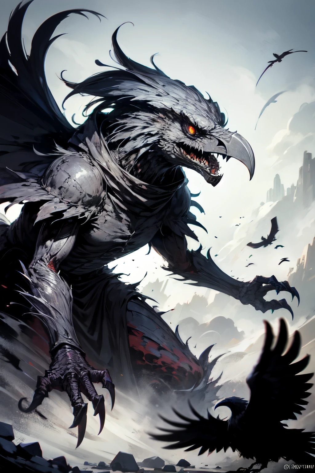 Big scary crow monster