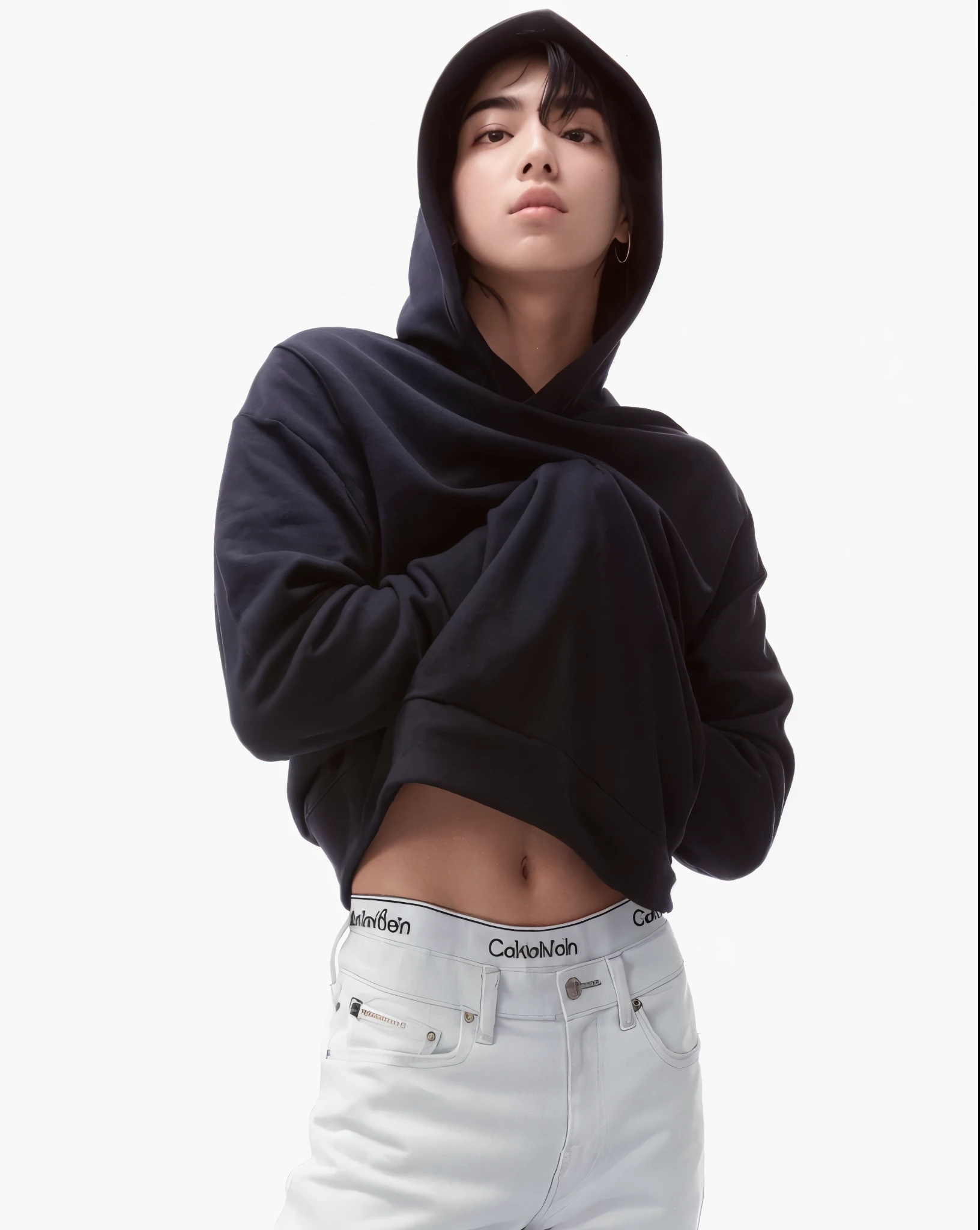 Mujer arafed con sudadera con capucha negra y jeans blancos., girl usando sudadera con capucha, vistiendo jeans y una sudadera con capucha negra, Dua Lipa, Calvin Klein, usando sudadera con capucha, black haired girl usando sudadera con capucha, en una sudadera con capucha, mujer en ropa de calle, ella lleva ropa de calle, usando una sudadera con capucha and sweatpants, usando una sudadera con capucha, Calvin Klein photography, charli xcx, usando sudadera