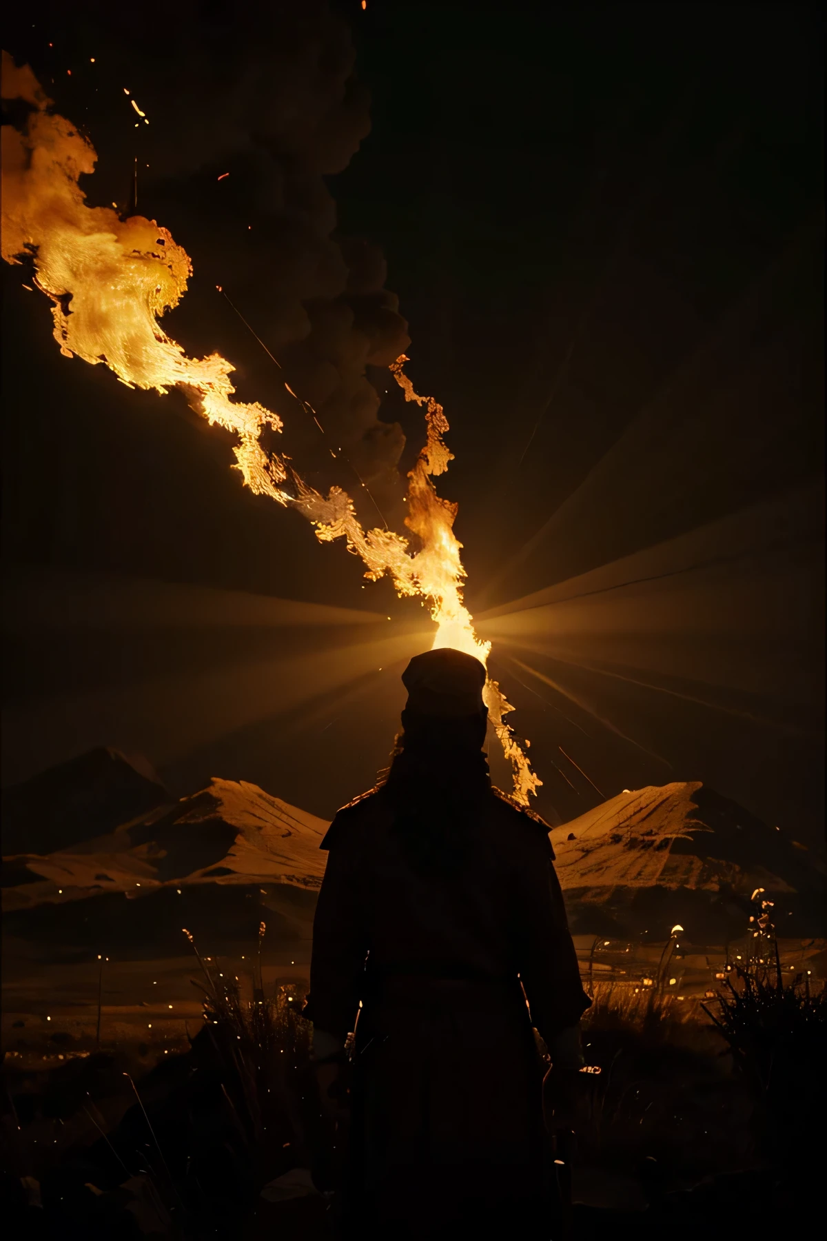 Moses at the burning bush