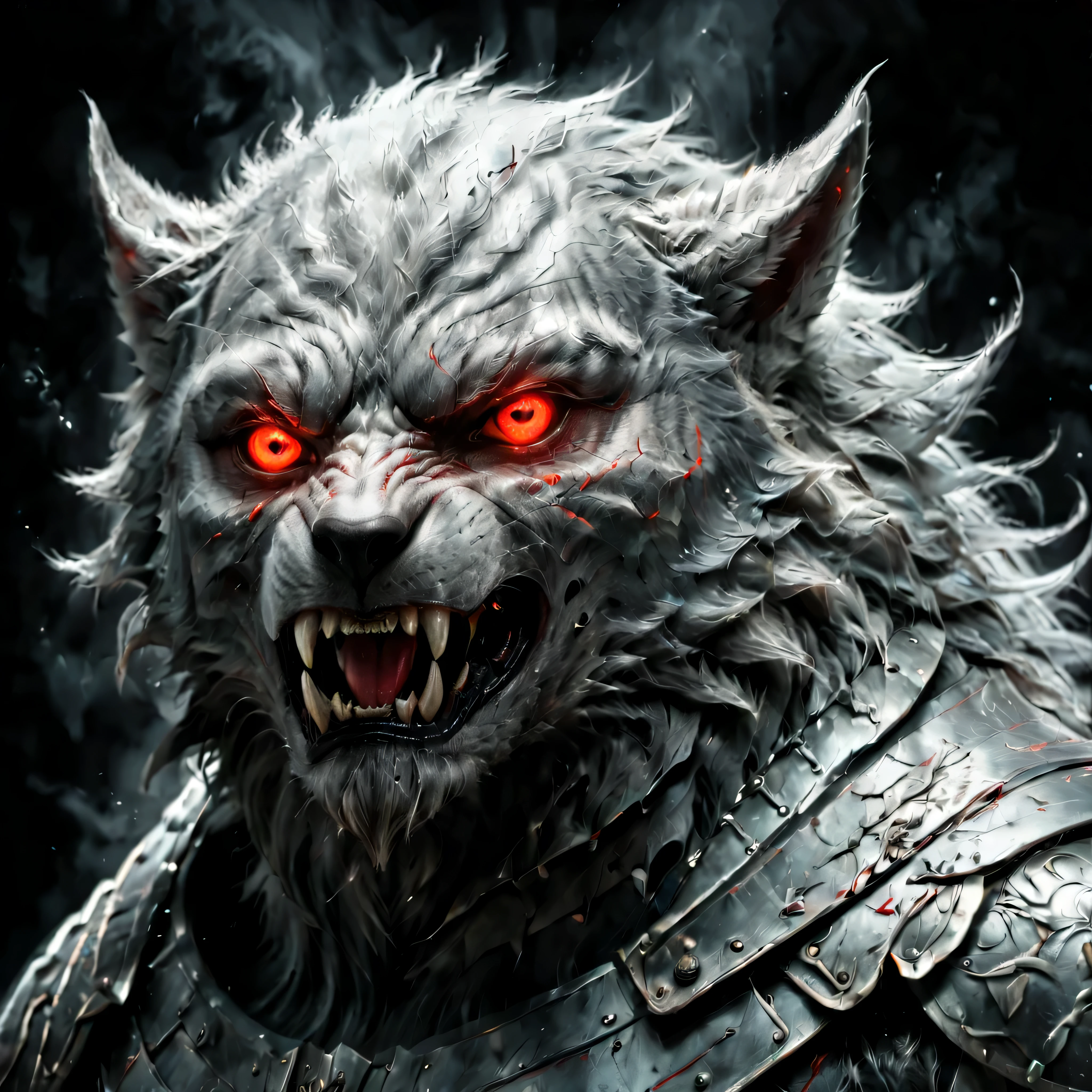 ((Selective color)), Drawing of Werewolf with Red Eye, smooth lines, fine art piece, Express expressions and postures through ink contrast, emphasize light, shadow and space. figurative art, (best quality, 4K, 8k, high resolution,masterpiece:1.2) ,(actual, photoactual, photo-actual:1.37). 