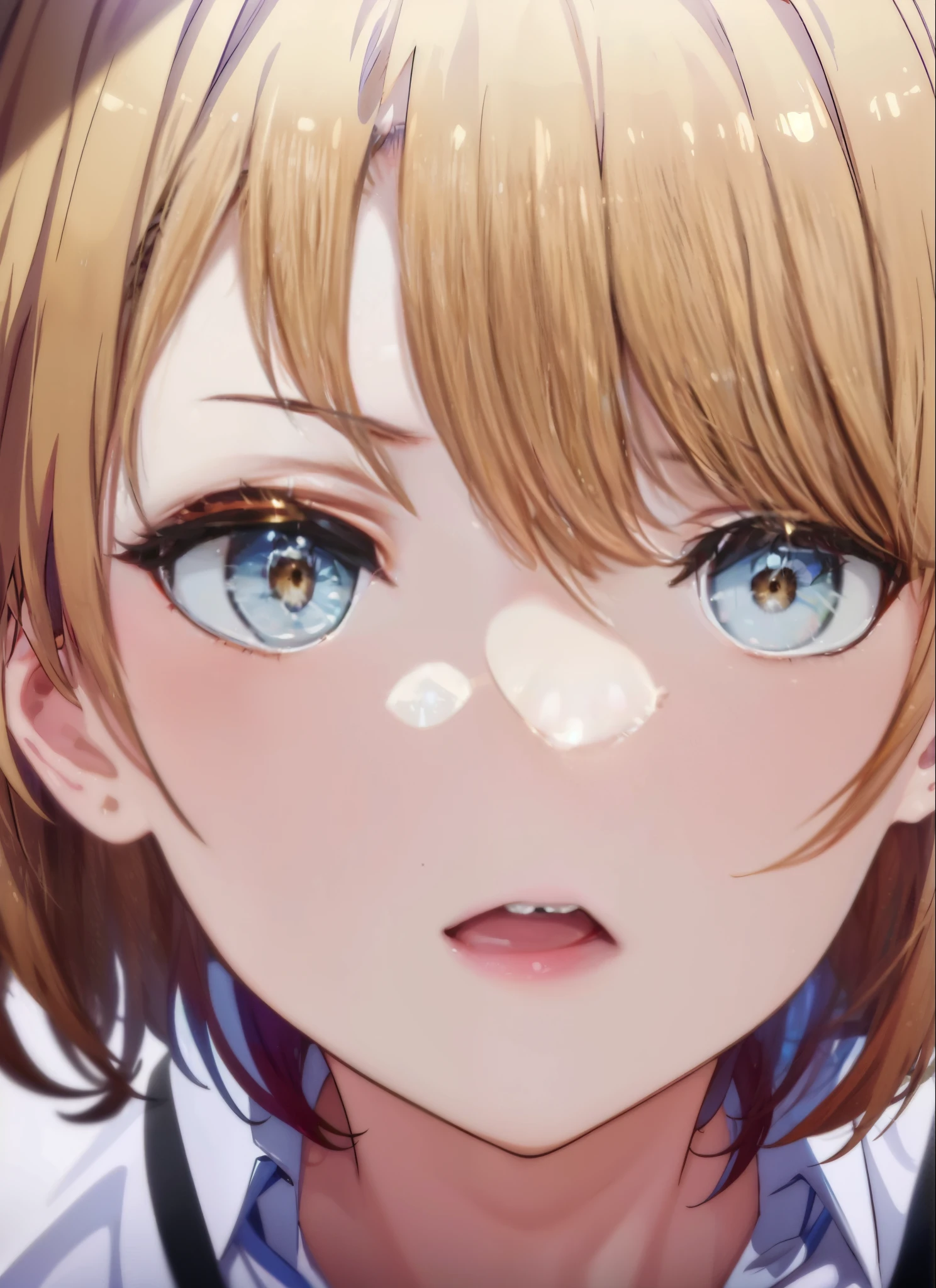 irohaisshiki, Isshiki Iroha, long hair, brown hair, (brown eyes:1.5), open your mouth wide, closed one eye,raise one hand,yawning,Sitting on the bed,
break indoors, Bedroom,
break (masterpiece:1.2), highest quality, High resolution, unity 8k wallpaper, (shape:0.8), (beautiful and detailed eyes:1.6), highly detailed face, perfect lighting, Very detailed CG, (perfect hands, perfect anatomy),
