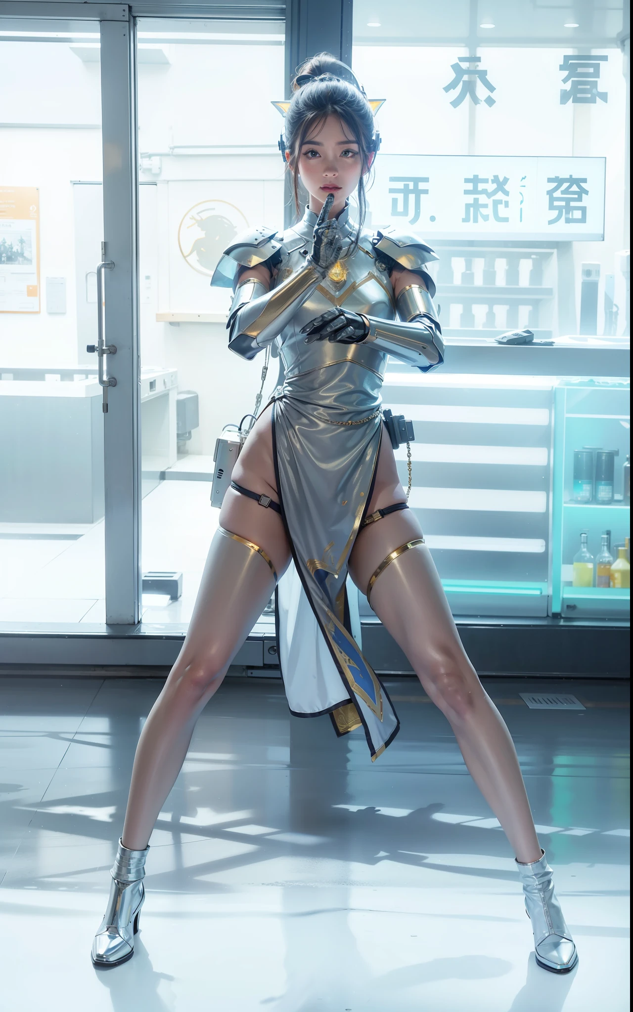 best quality,gold jewelry,fairy skin,(every time :1.2),Everlasting,super detailed,actual,high quality,lighting,Ray tracing,ultra high definition,upper body, Future Iron Man mecha,Film shooting,Battery,Launching equipment,large caliber artillery,Rostland 8k,Mecha Cyber Armored Tank Girl,Wearing a cyberpunk stamina helmet,Wearing a glowing space helmet,High-tech motorcycle helmet,Has a breathing light,The armor of the future shines,Armed electromagnetic gun,steel mechanical style,