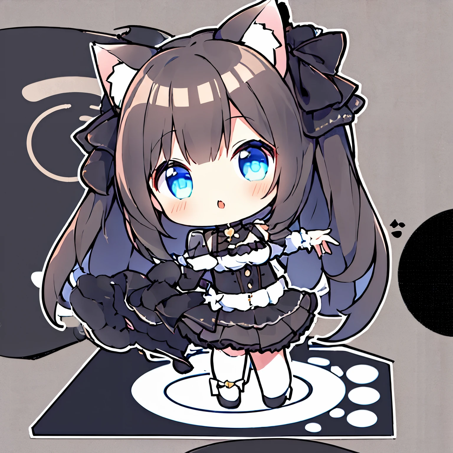 1girl,cat ears,(chibi:1.2),spoken question mark,